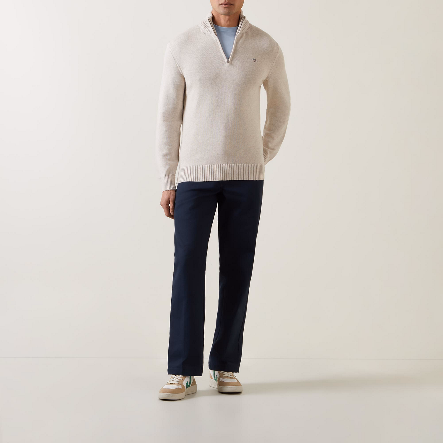 Logo Half-Zip Sweater