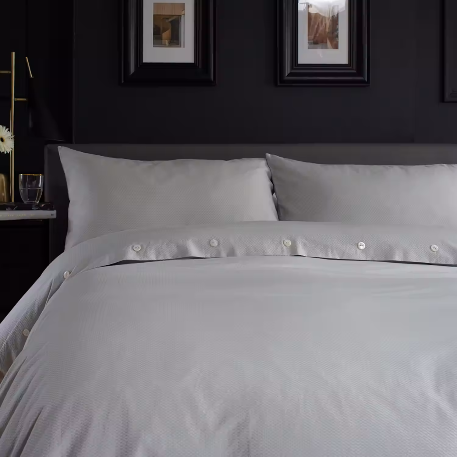 Morocco Duvet Set Silver