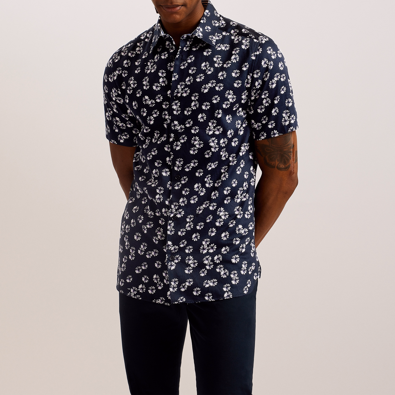 Alfanso Floral Slim Fit Shirt