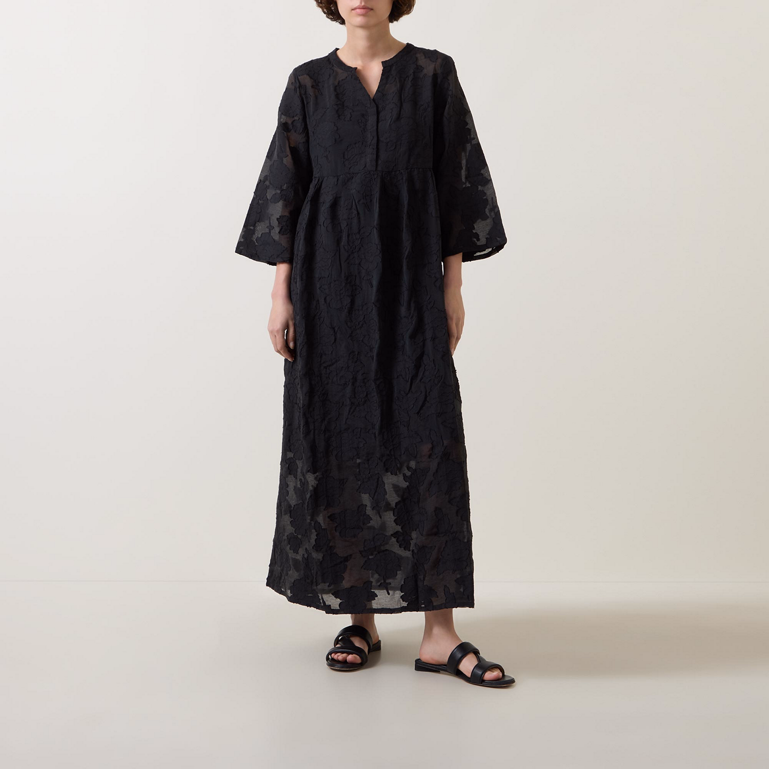 Polonia Tonal Jacquard Dress