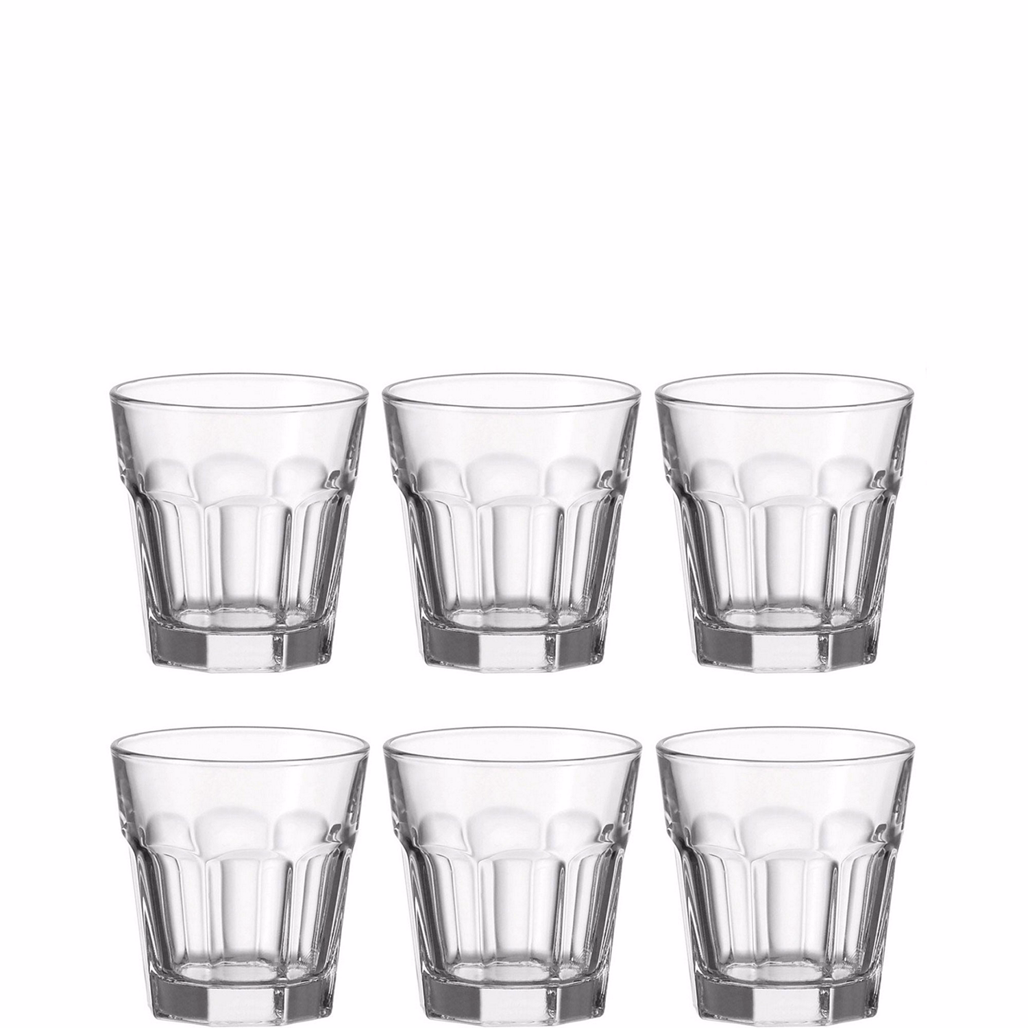 Rock Tumblers 25cl 6 Piece Clear
