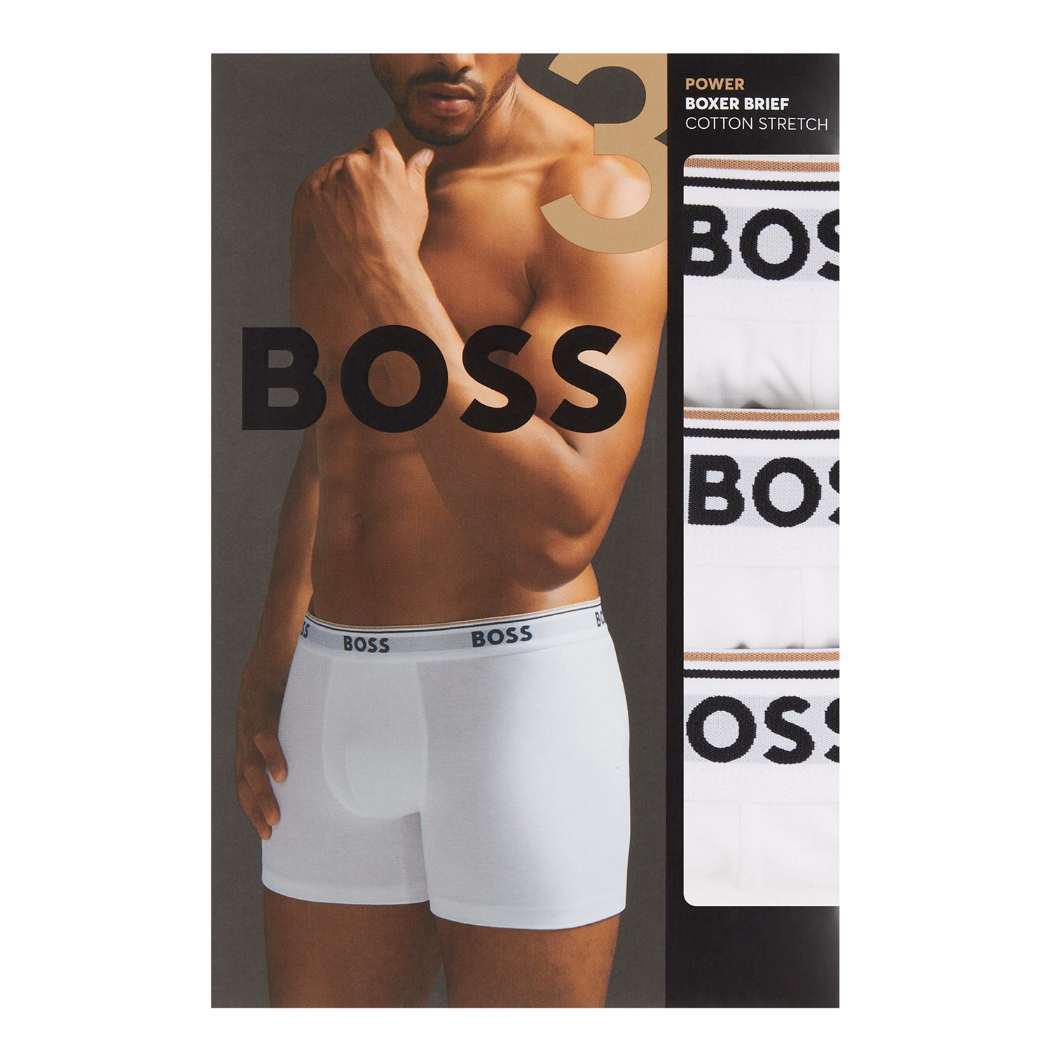 Three-Pack Solid Colour Boxers