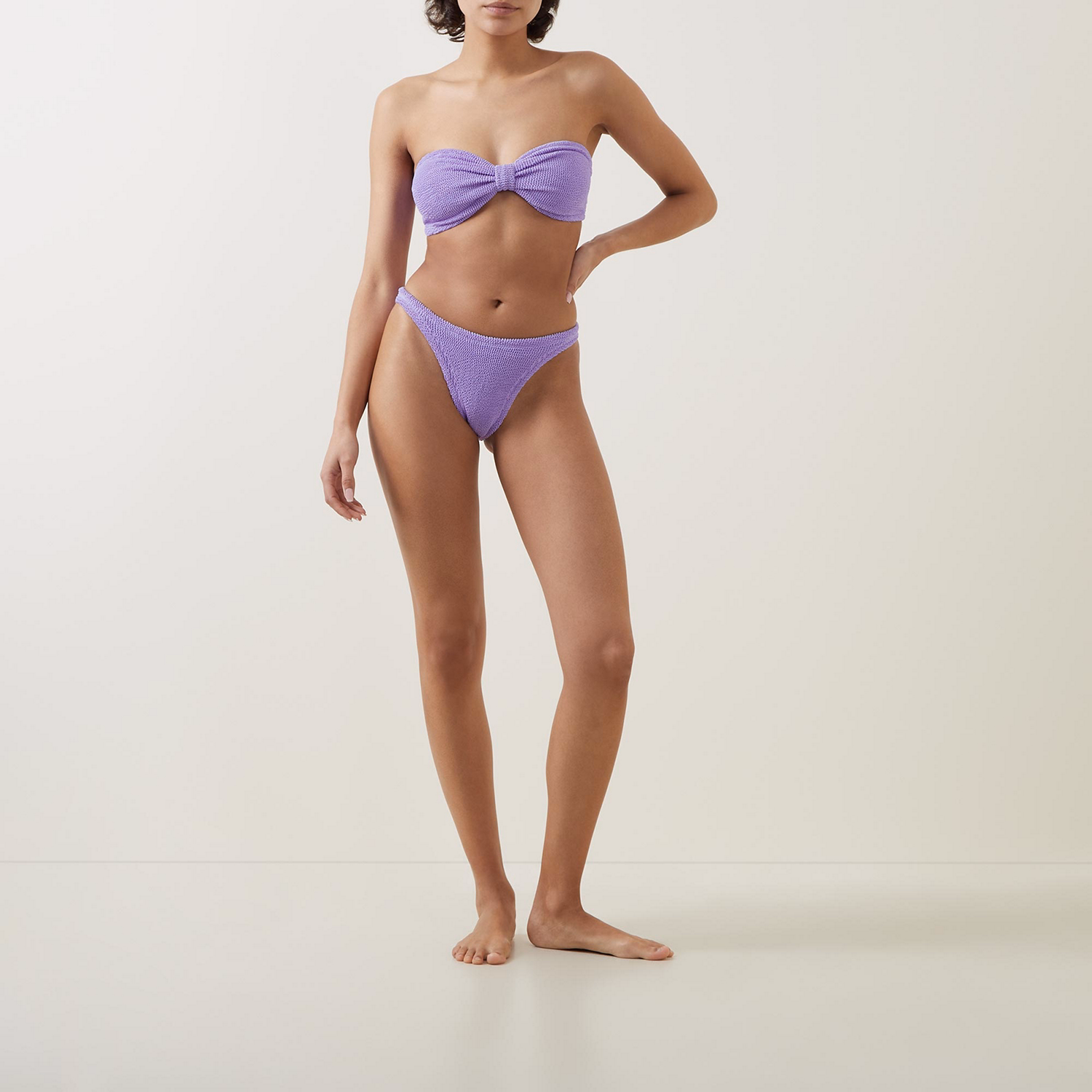 Jean Bandeau Two-Piece Bikini Set