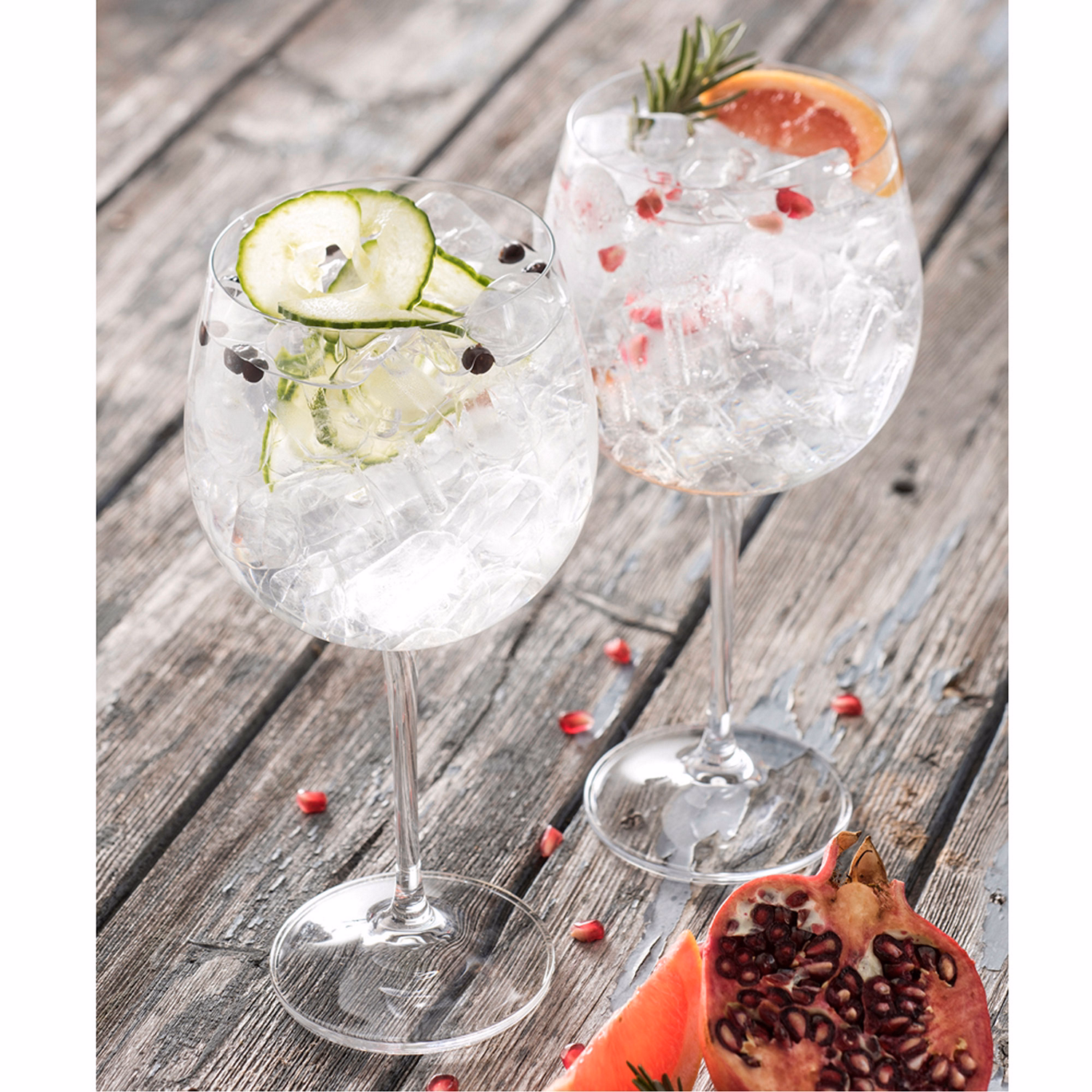 Elegance Gin and Tonic Set of Two Glasses