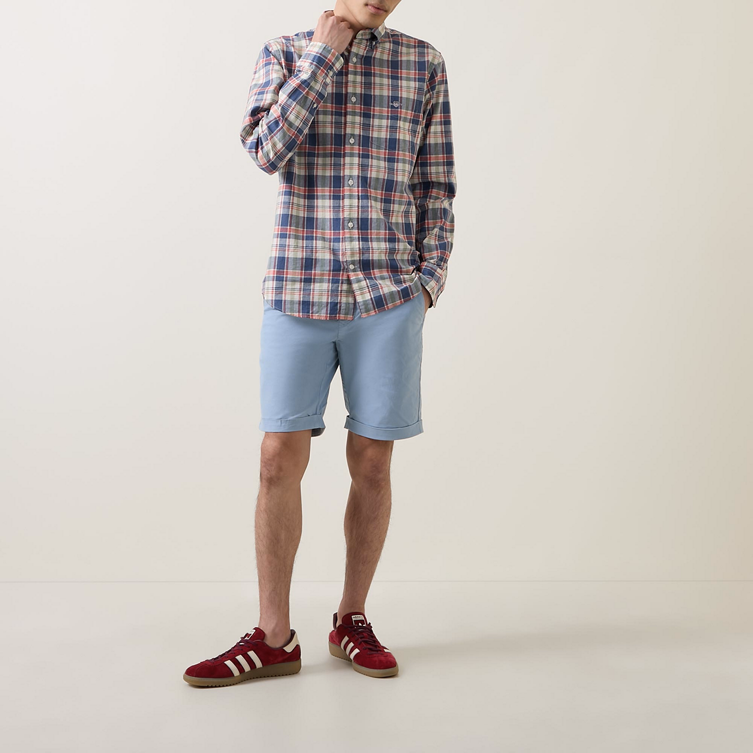 Check Shield Logo Shirt