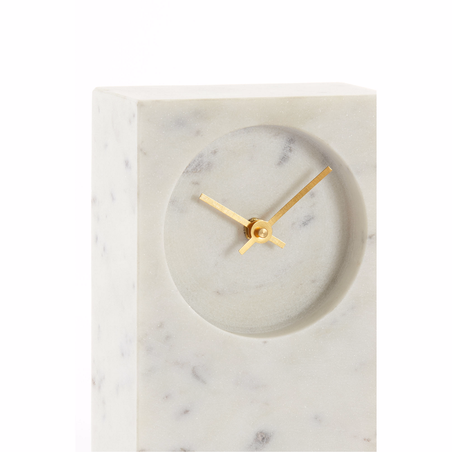 Destina Clock White Marble