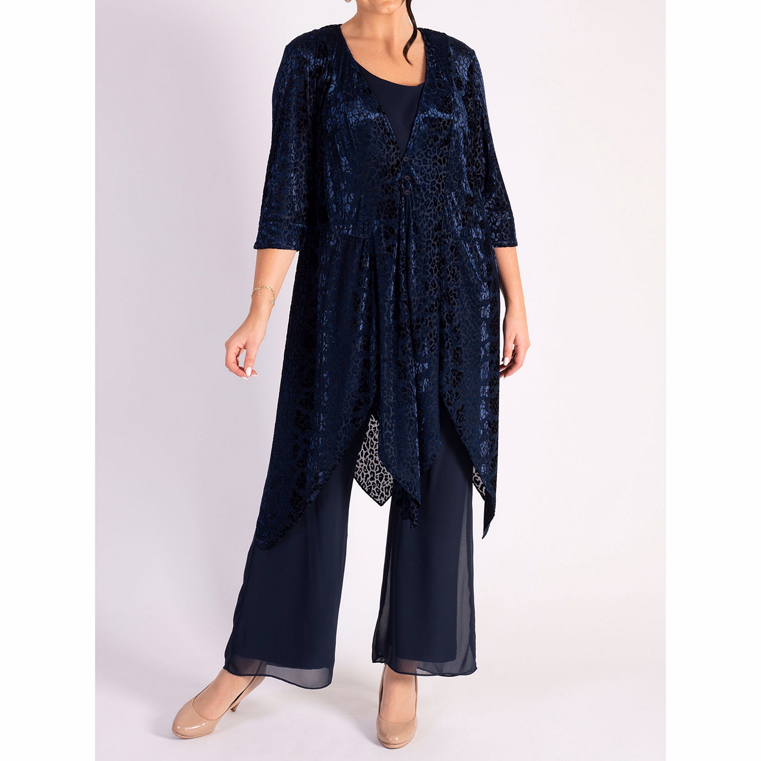 Ice Leopard Burnout Pixie Coat