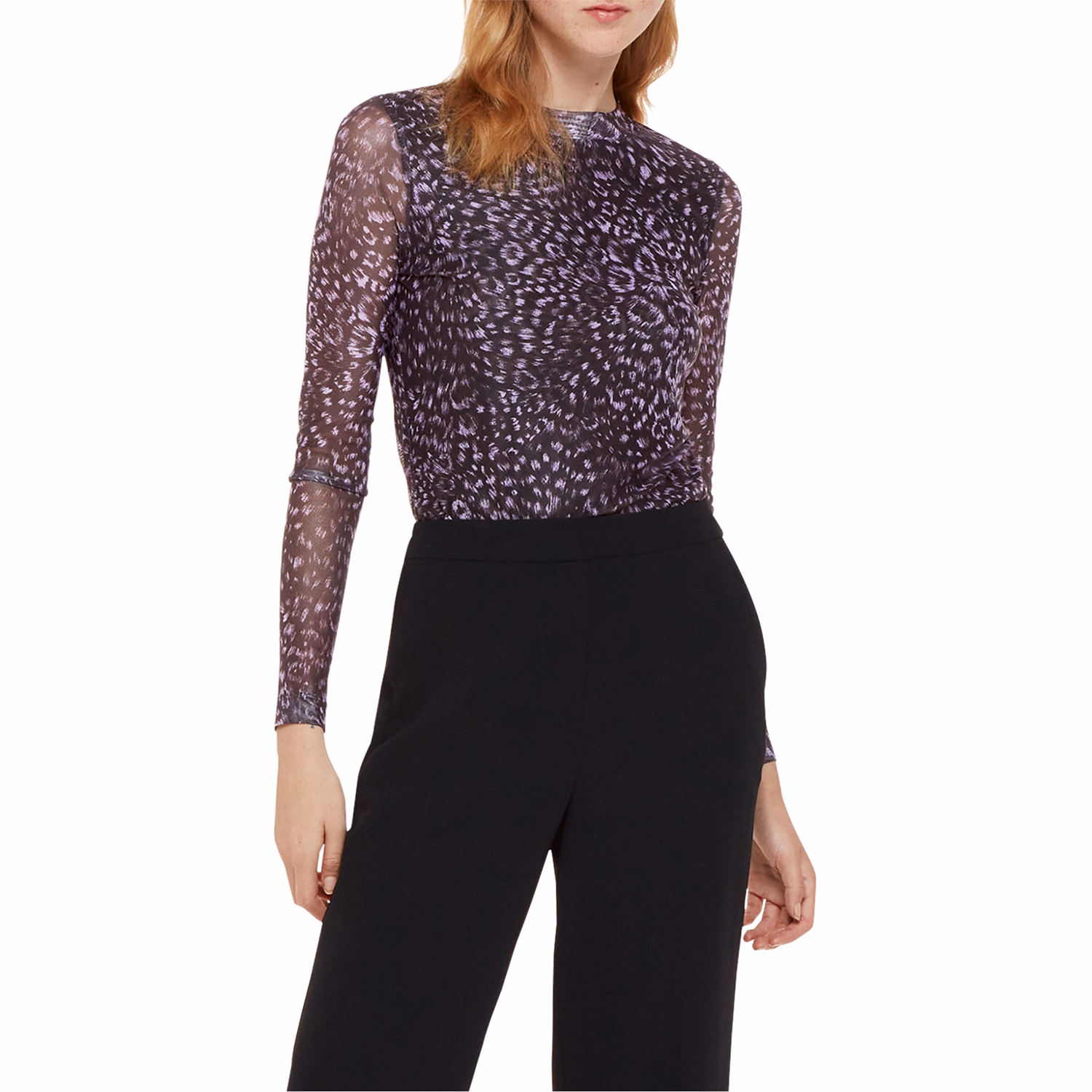 Feather Leopard Top