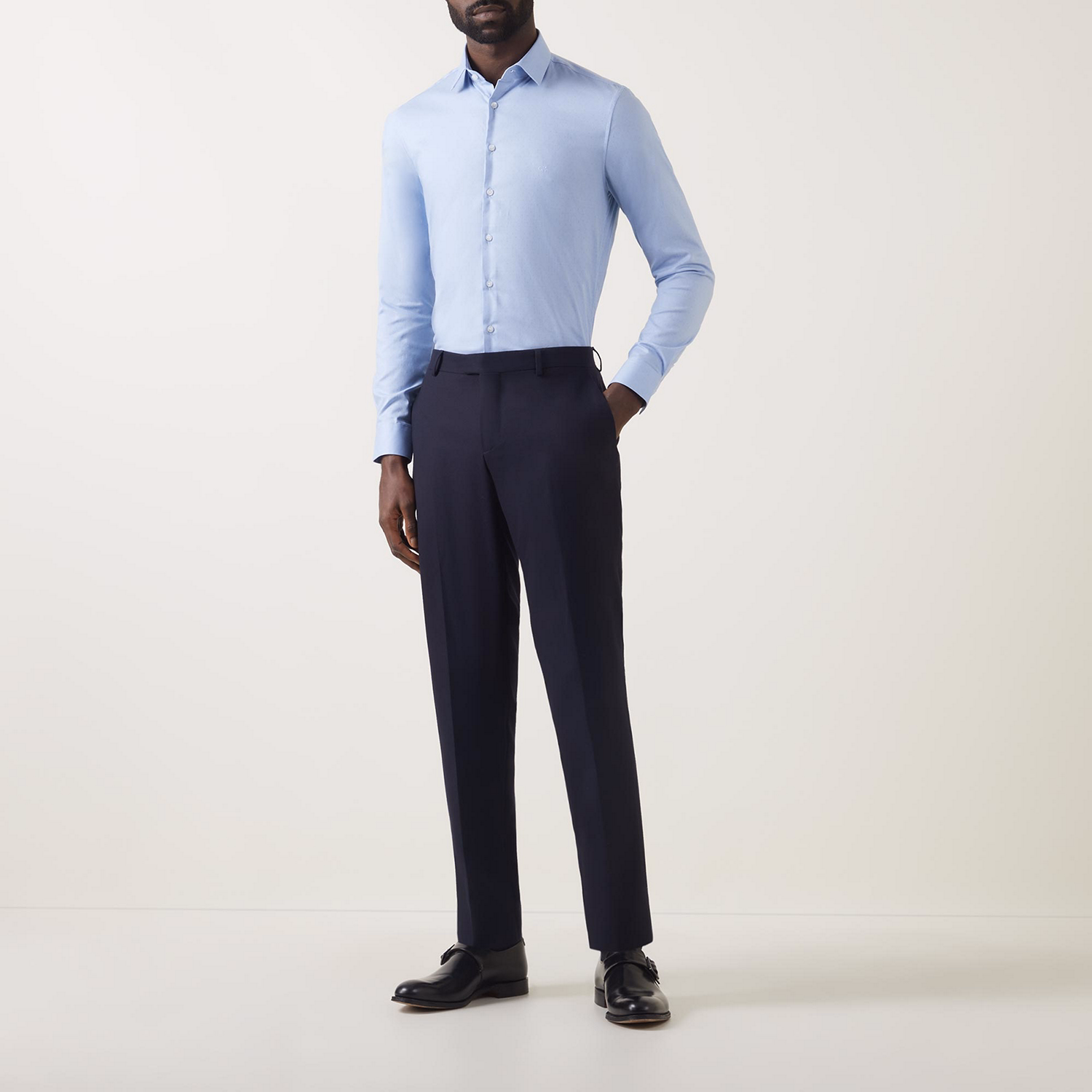 Dobby Easy Care Single-Cuff Shirt