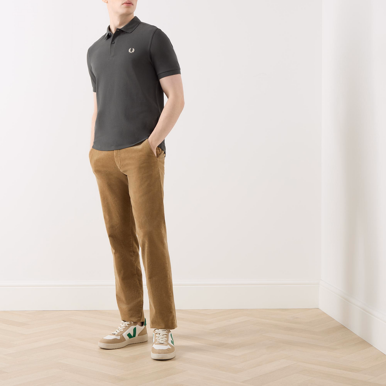 Laurel Wreath Logo Polo Shirt