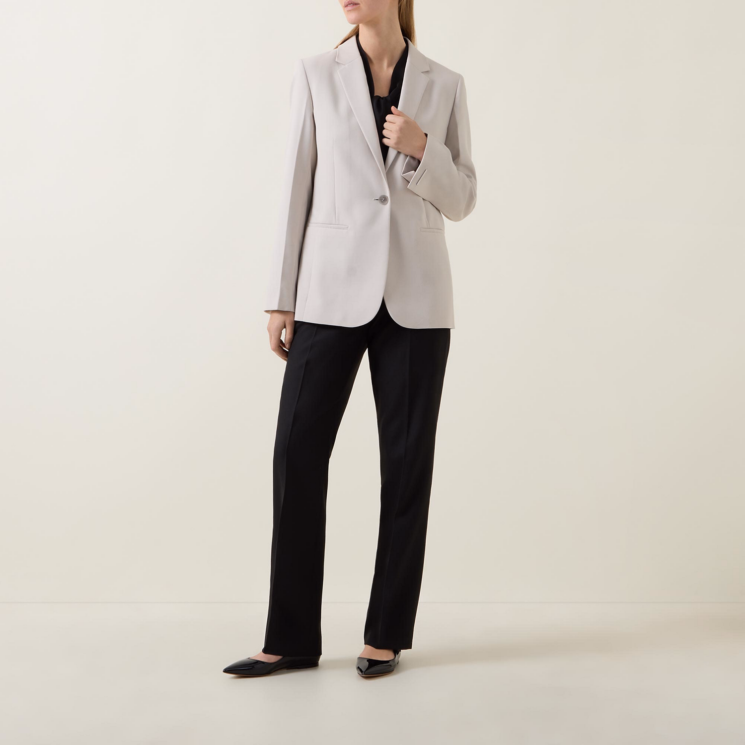 Single-Breasted Tailored Blazer