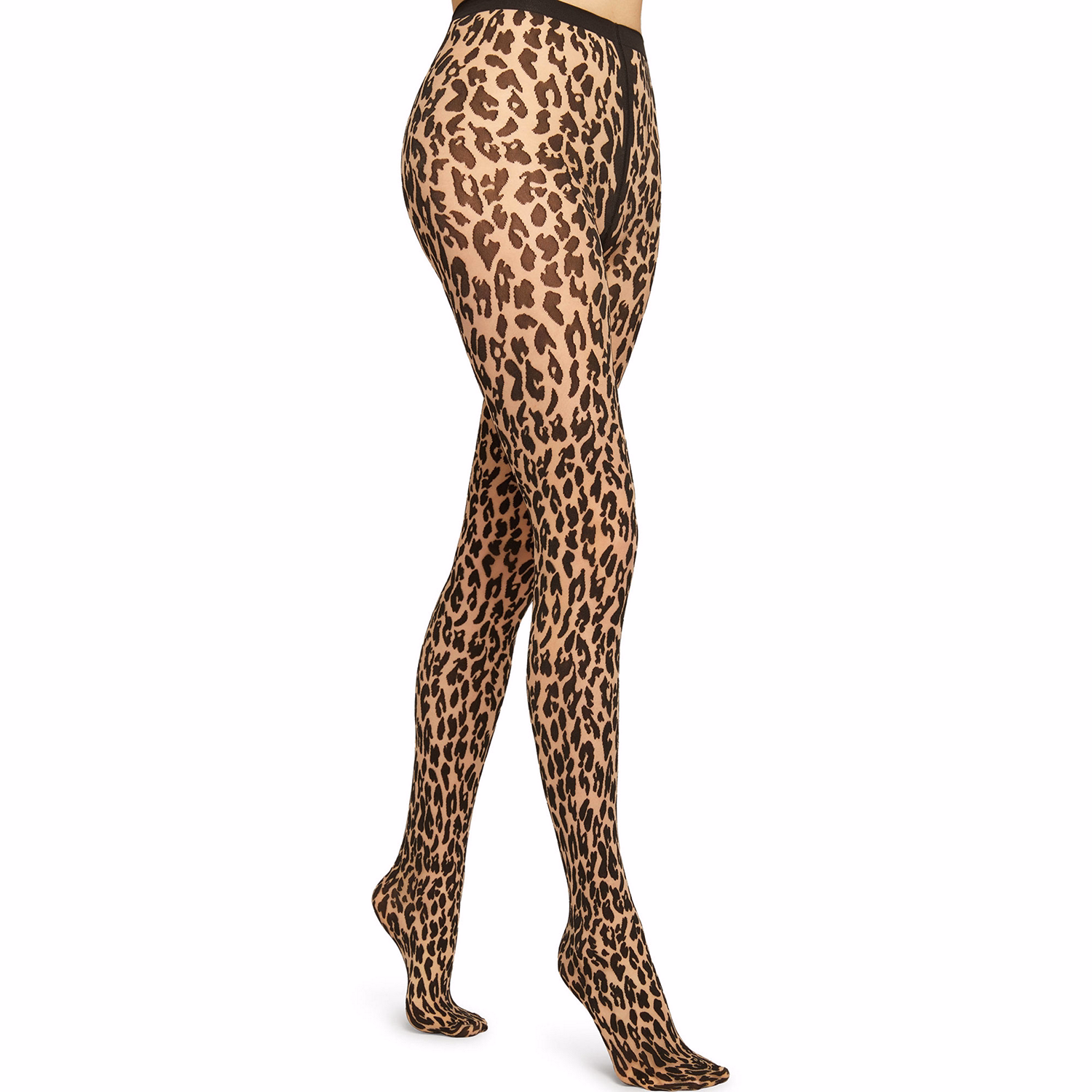 Josey Leopard Print Tights
