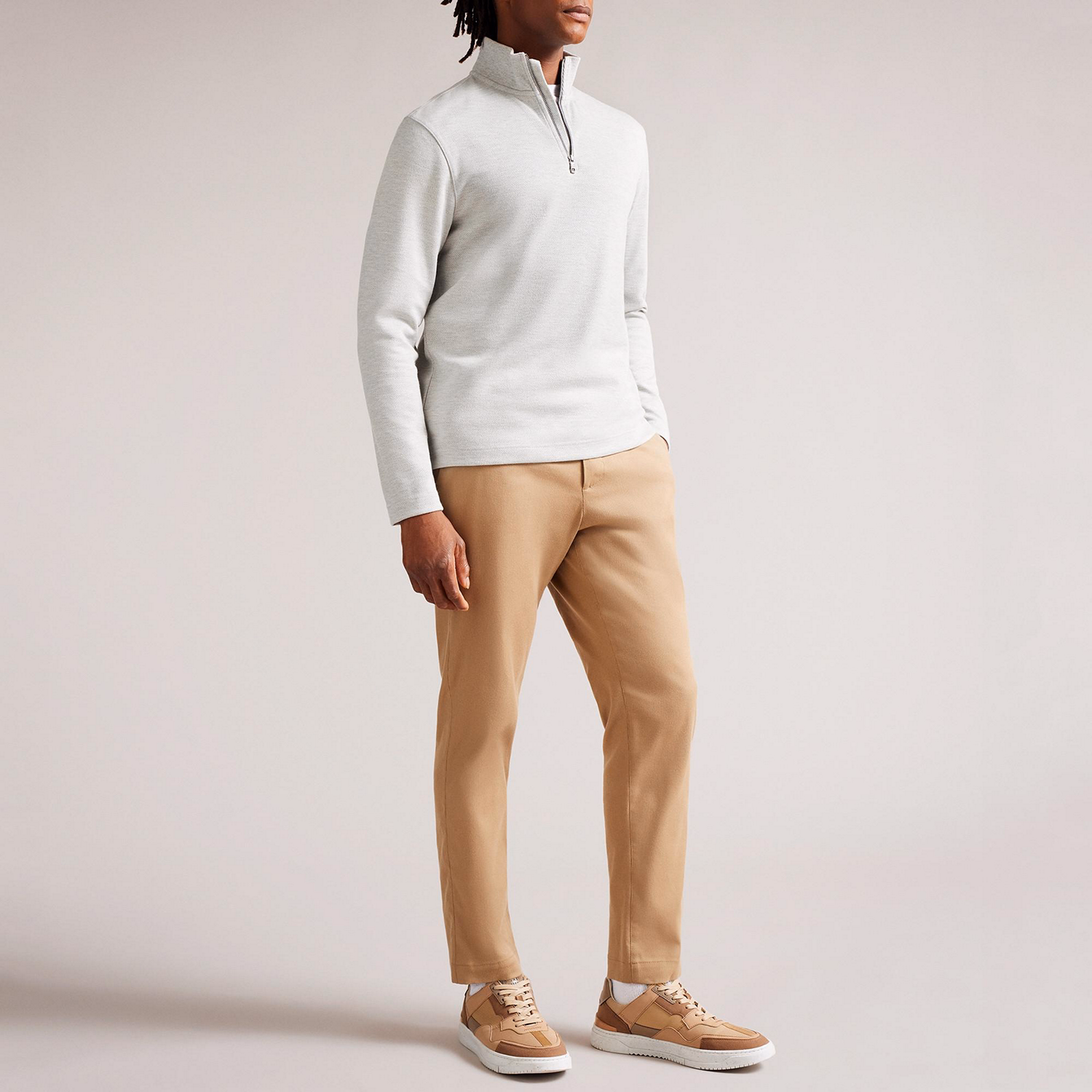 Morric Half Zip Funnel Neck Sweater