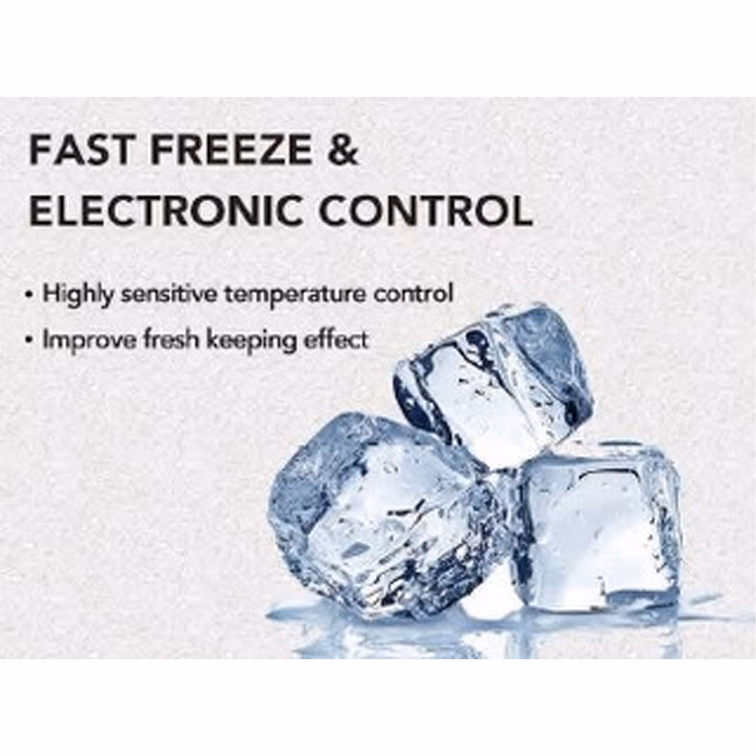 Powerpoint black fridge freezer