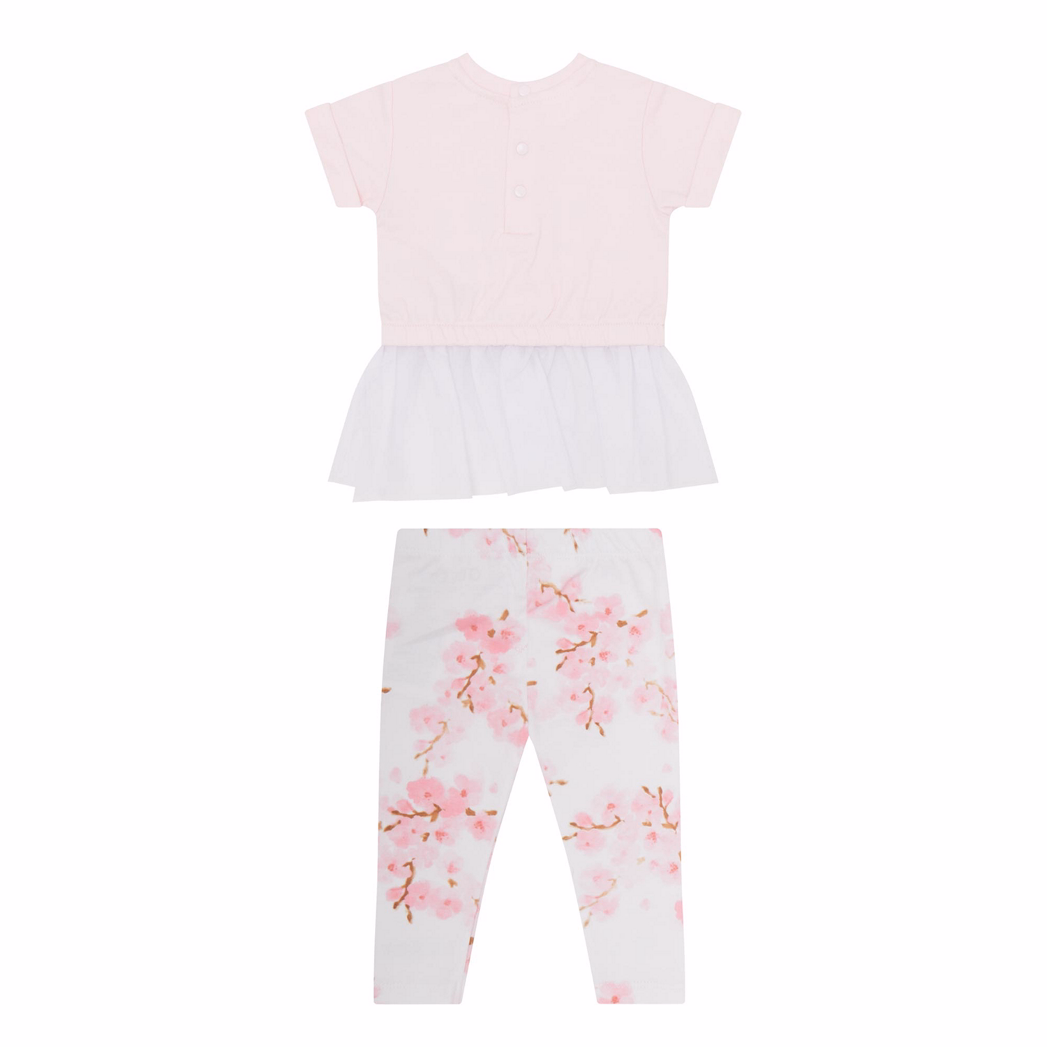 Two-Piece Floral Top and Leggings Set