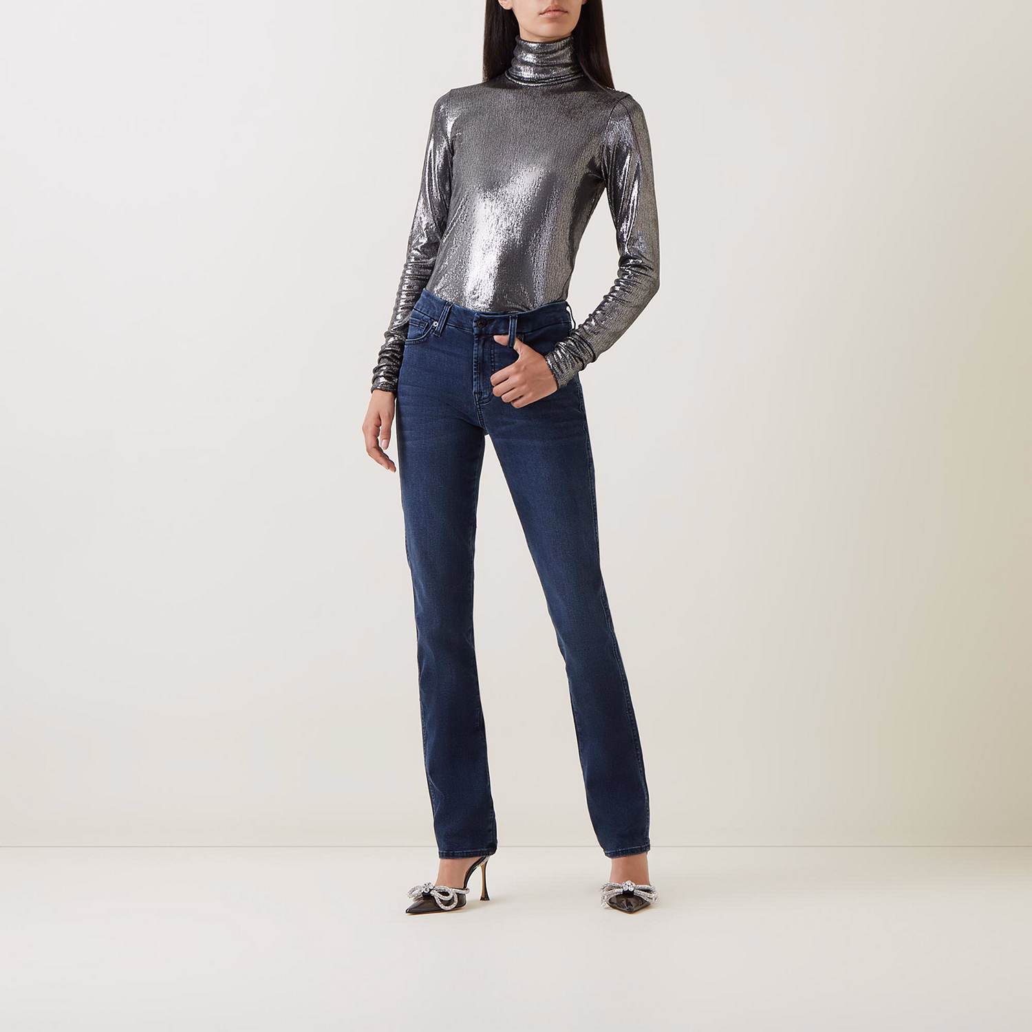 Kimmie Bair Mid-Rise Straight Leg Jeans