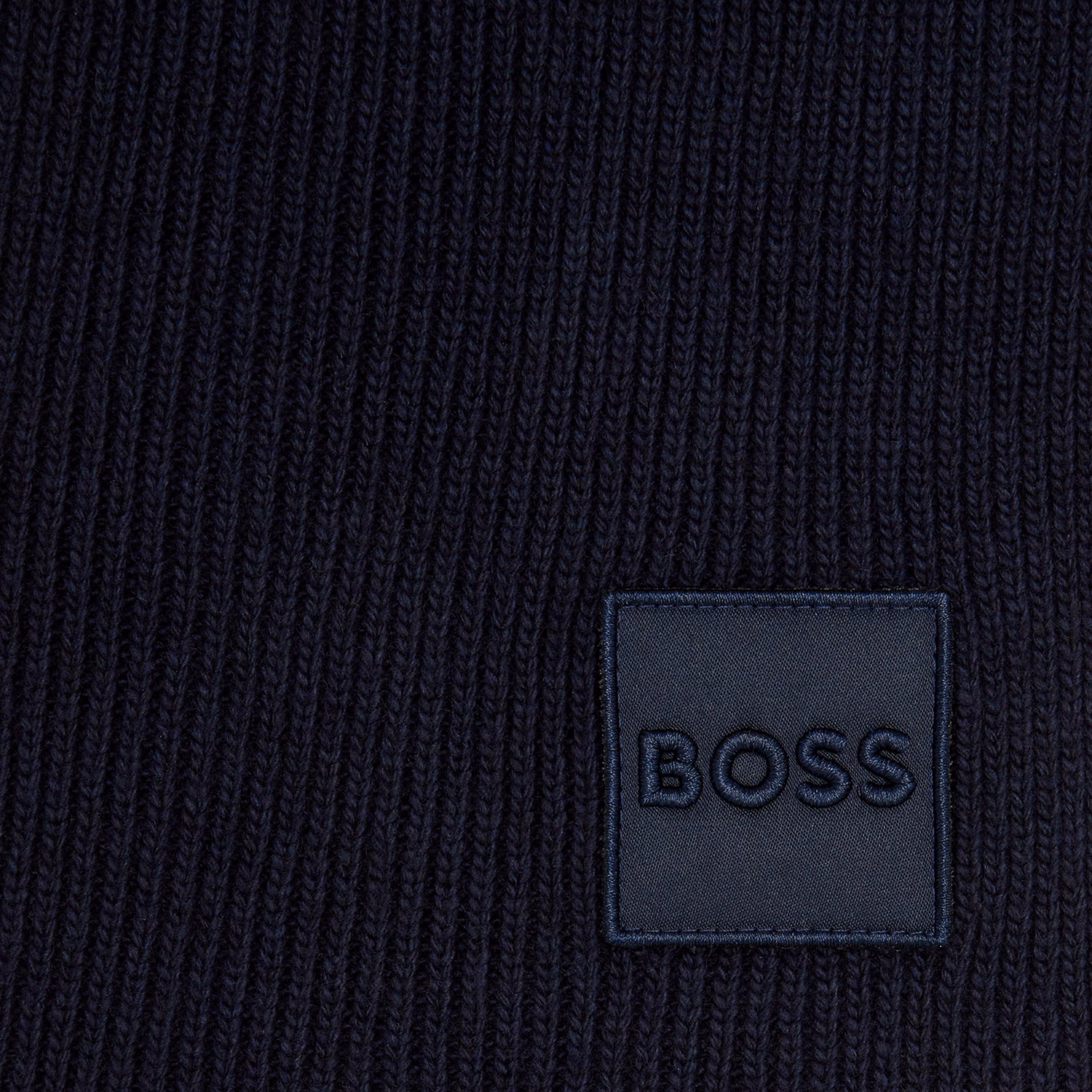 Iconic Ribbed Logo Scarf