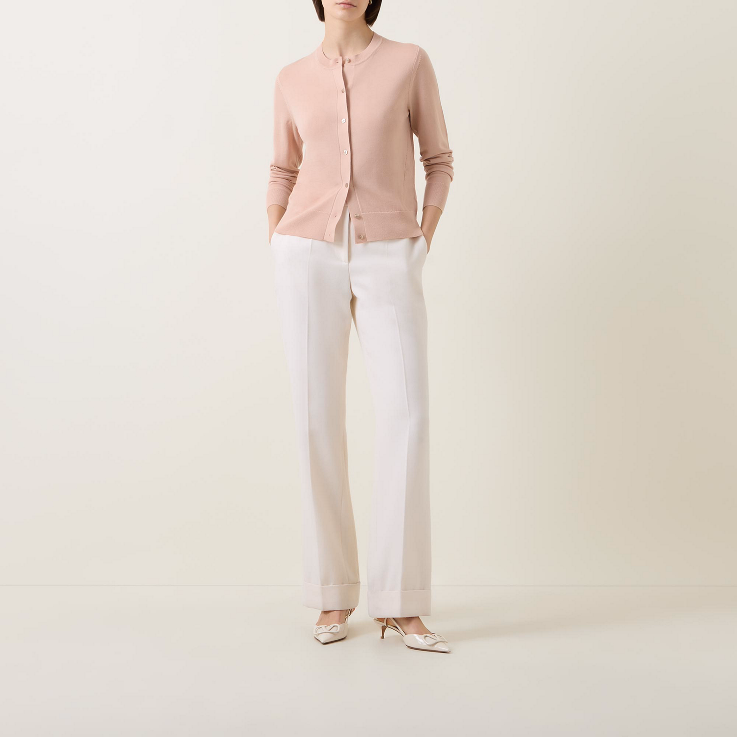 Fadenasi Fine-Knit Cardigan