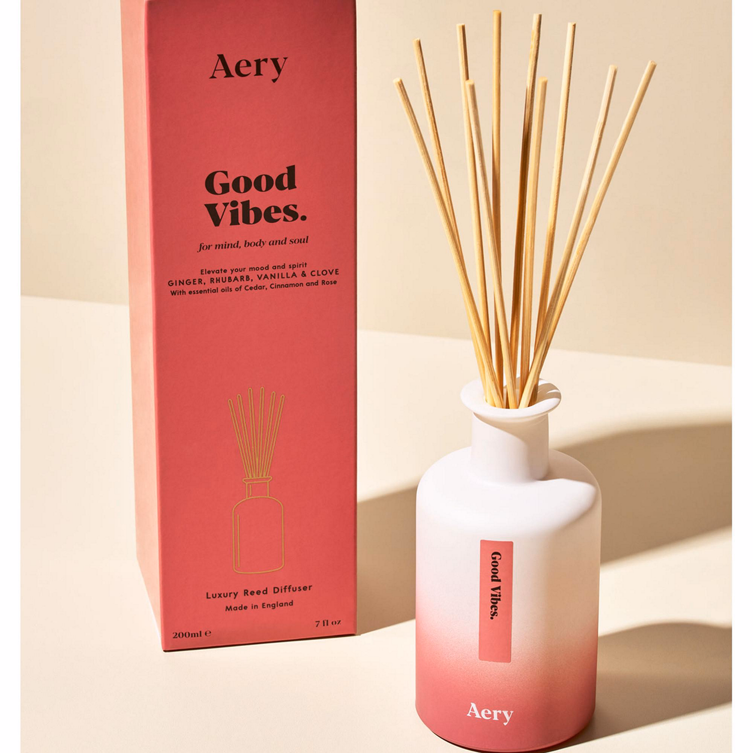 Good Vibes Reed Diffuser - Ginger Rhubarb & Vanilla