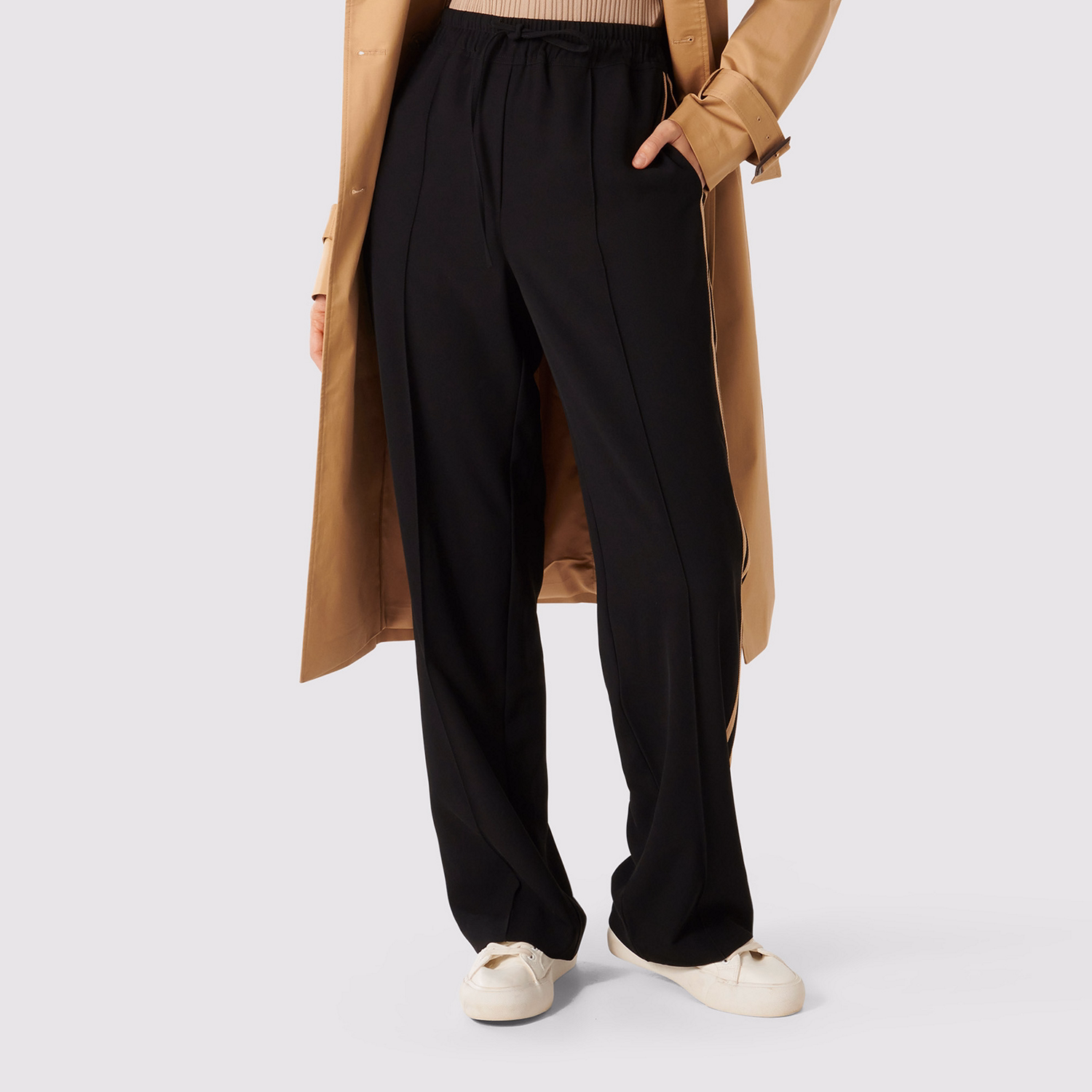 Izzy Striped Straight Leg Trousers