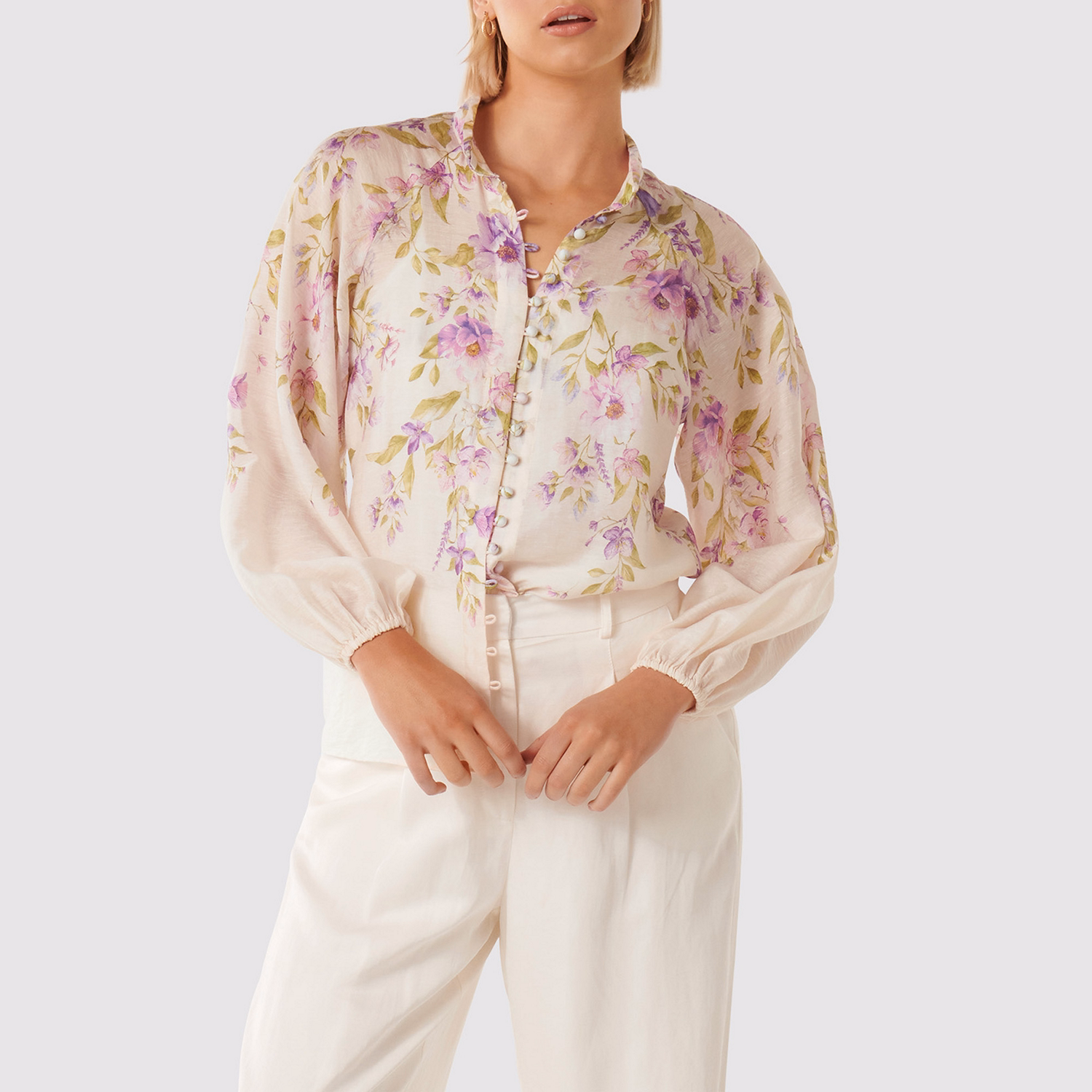 Celeste Floral Raglan Blouse