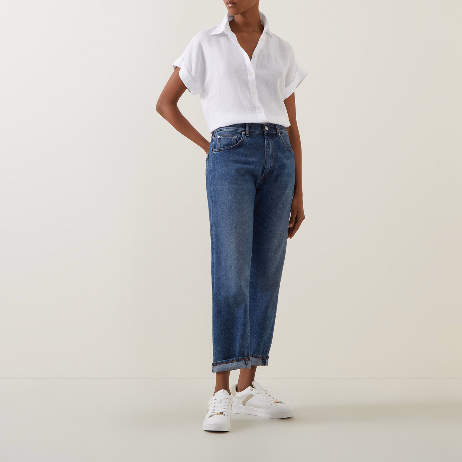 Broono Short Sleeve Linen Shirt