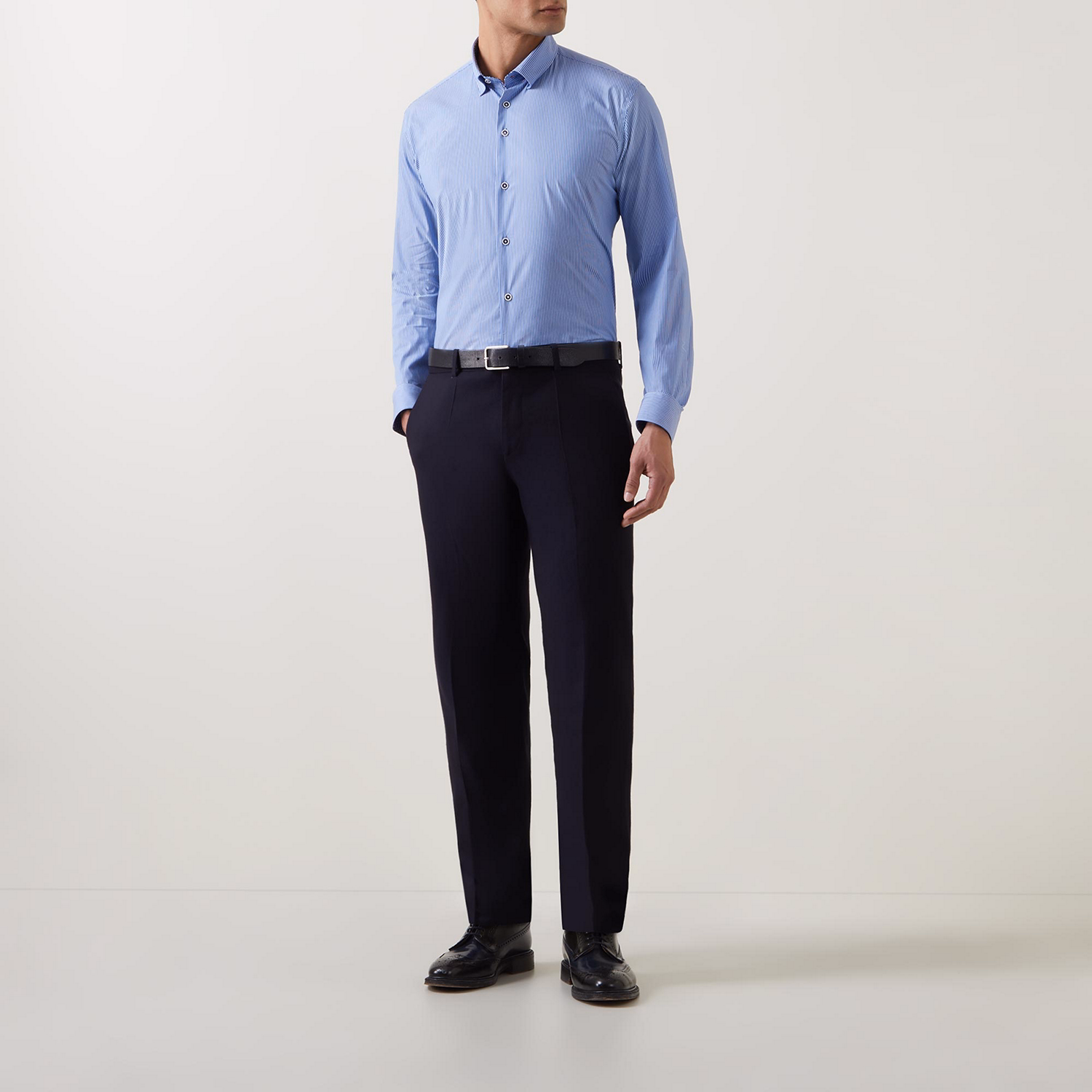 Striped Single Cuff Shirt