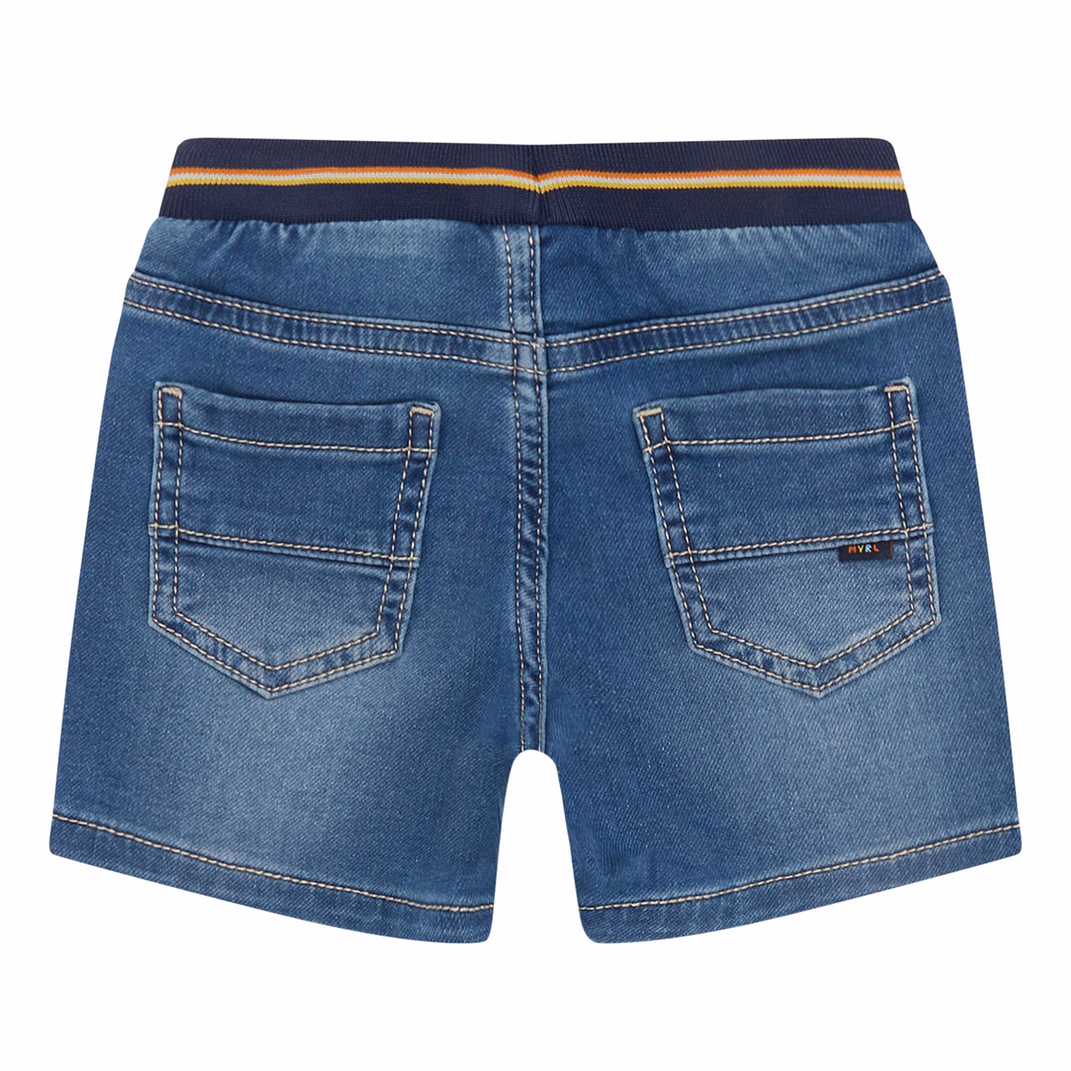 Mid-Wash Denim Shorts