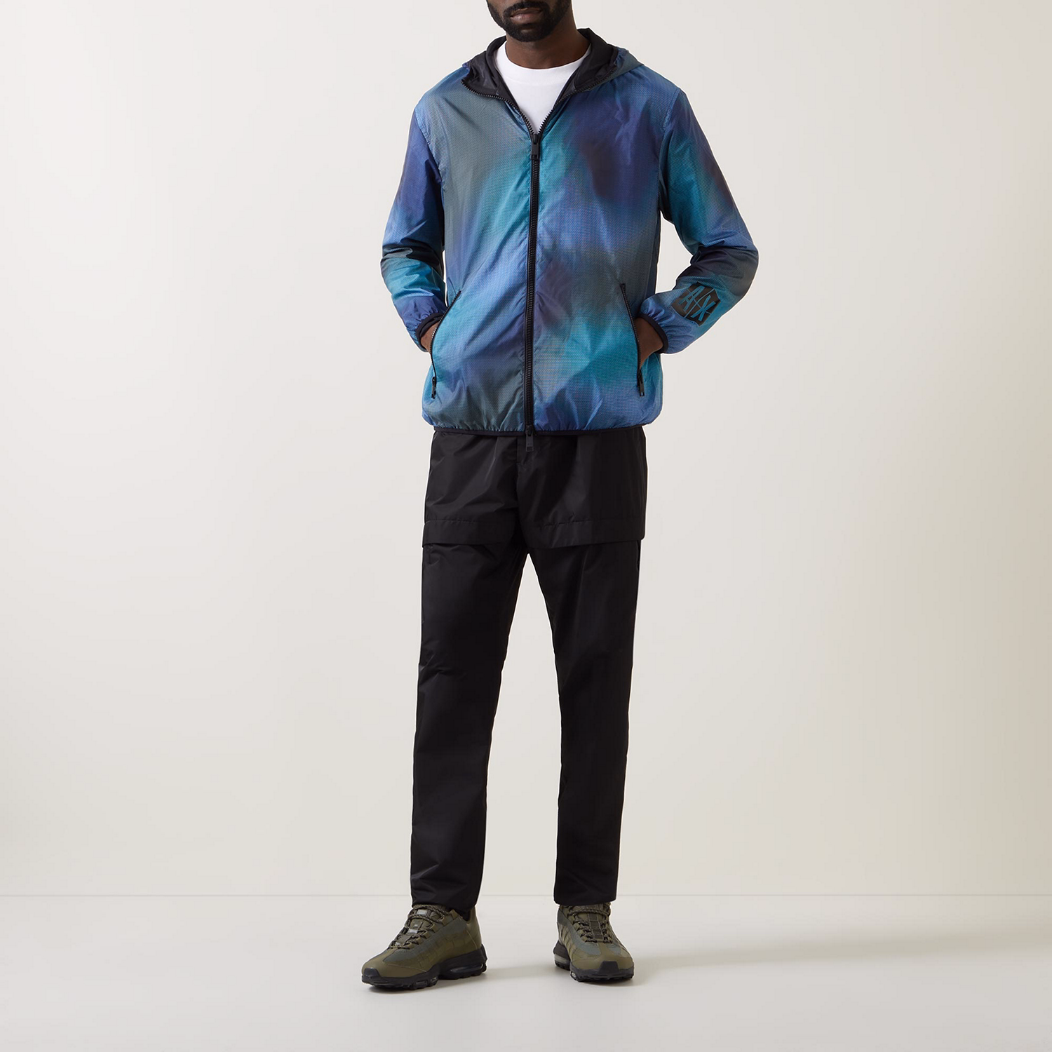 Printed Windbreaker Jacket