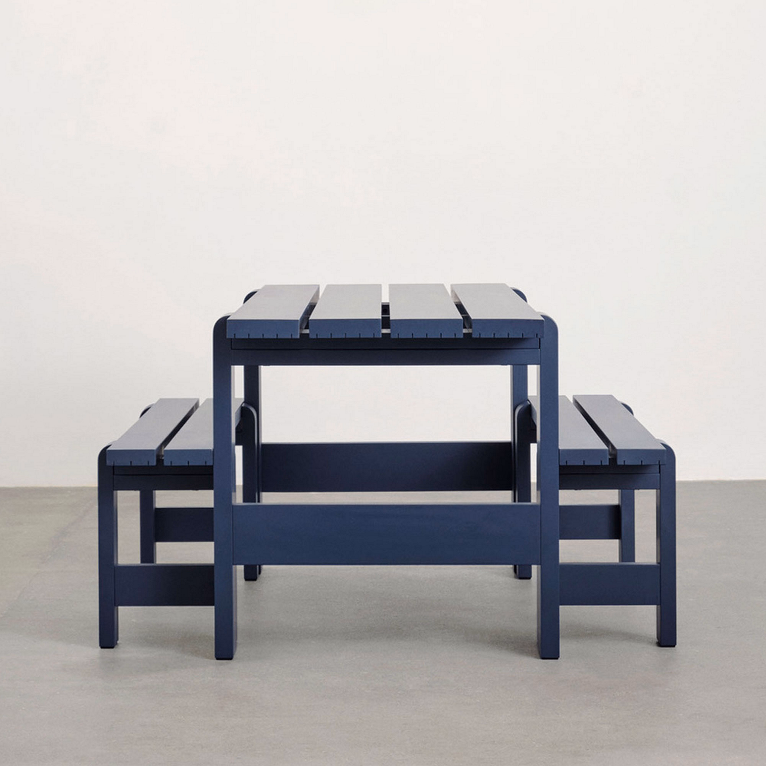 Weekday Table 180x74 Steel Blue Lacquered Pinewood