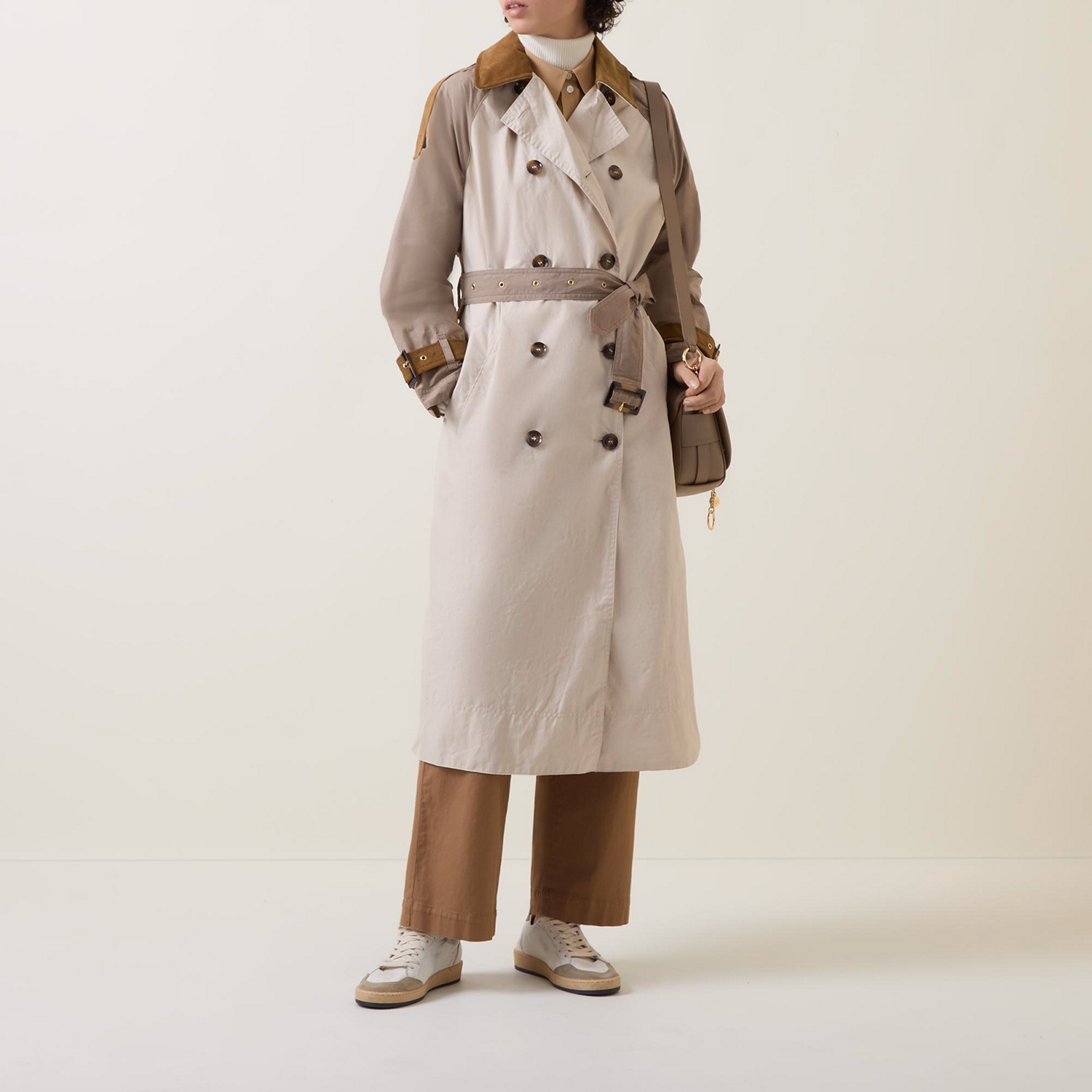 Ingleby Patchwork Showerproof Trenchcoat