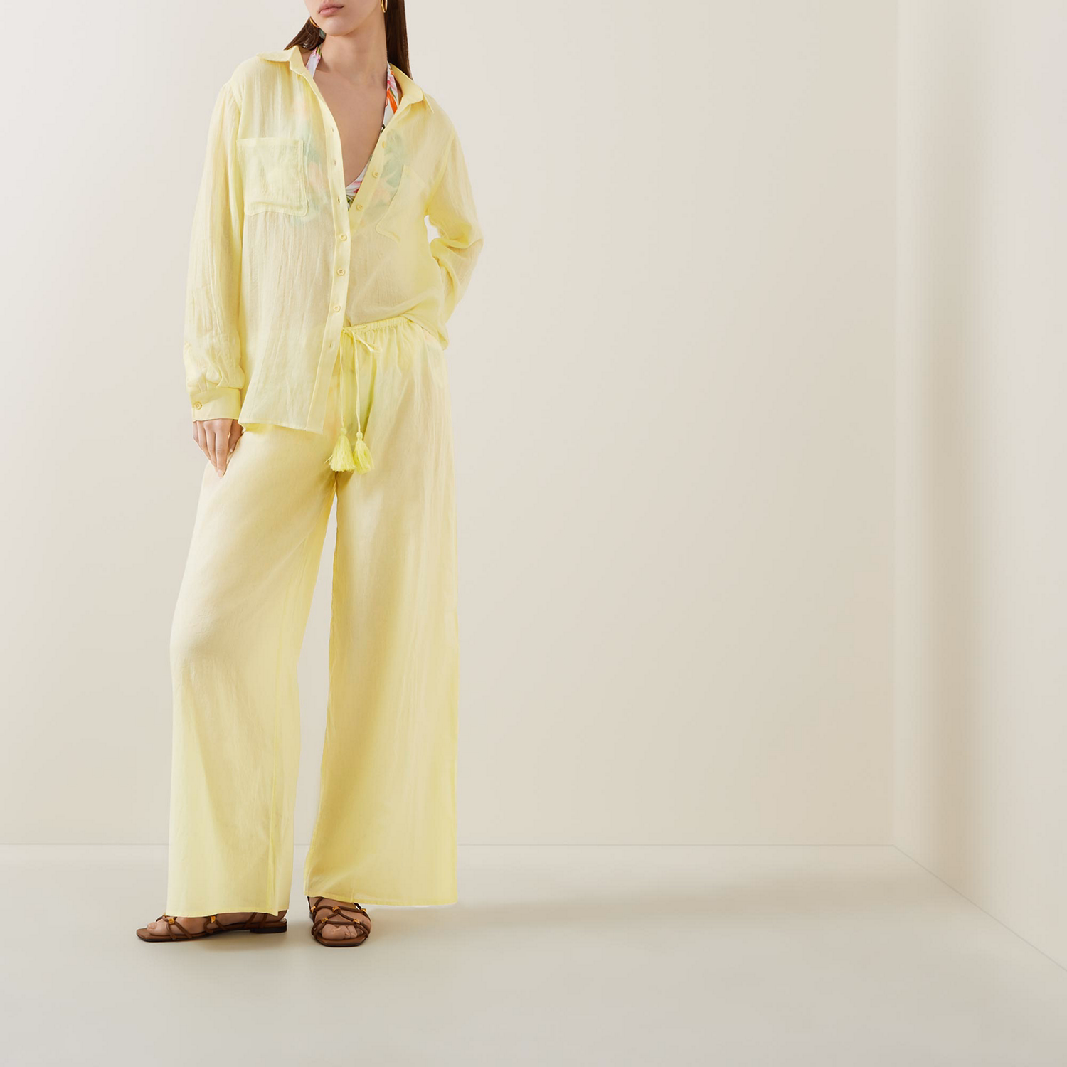 Beach Wide Leg Trousers