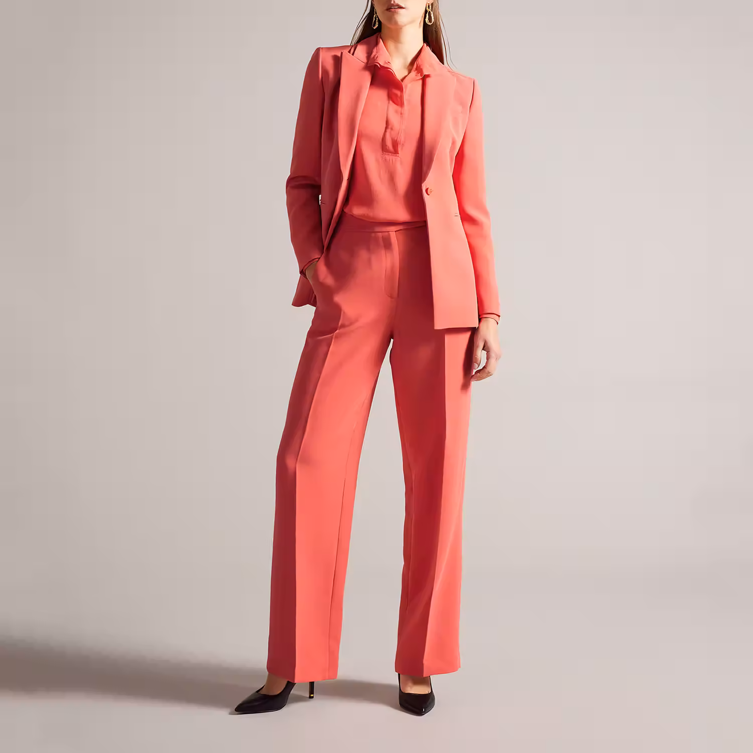 Bertaah Single-Breasted Blazer