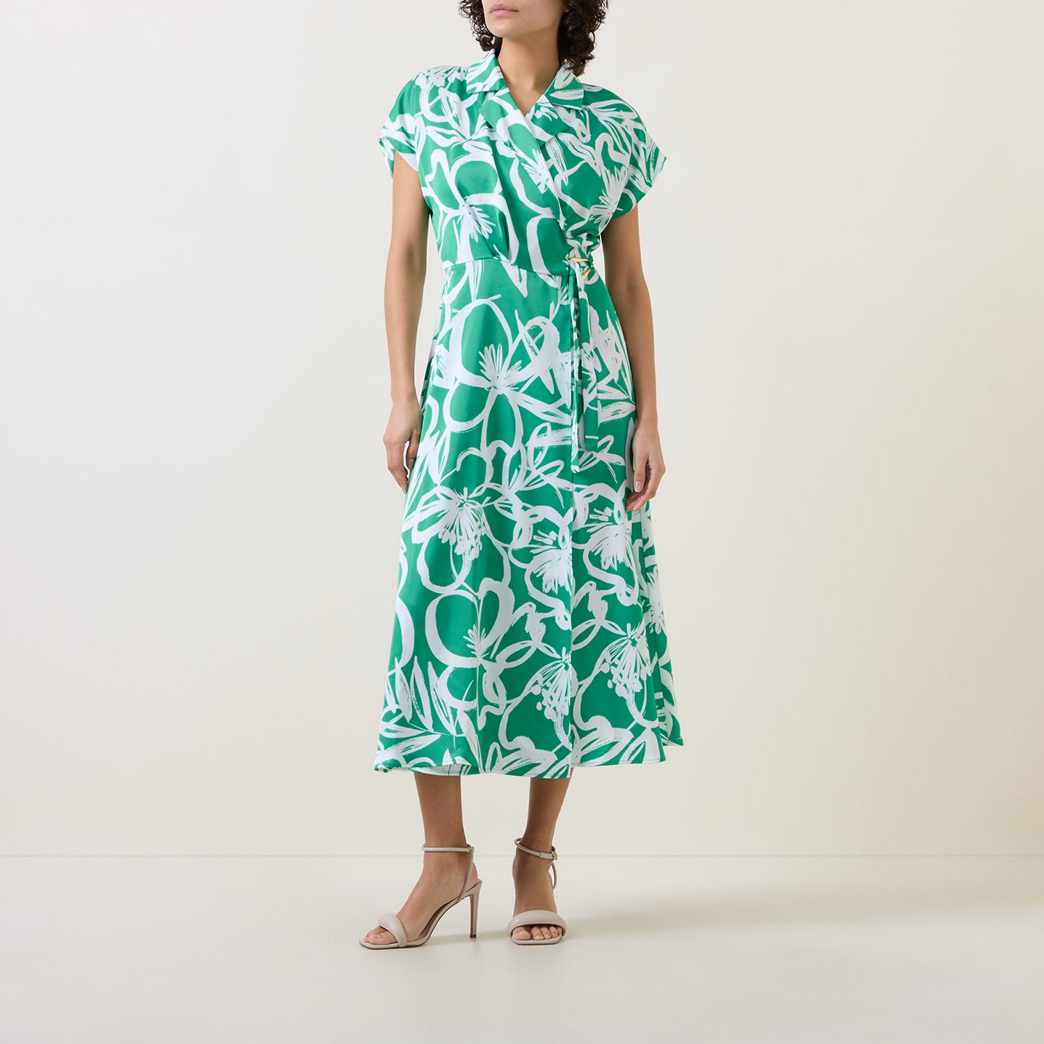 Printed Wrap Dress