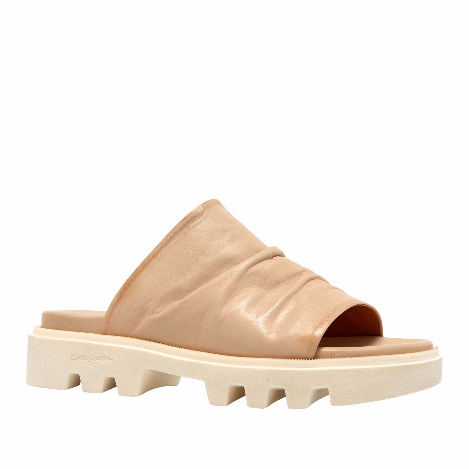 Clarisse Leather Chunky Slides