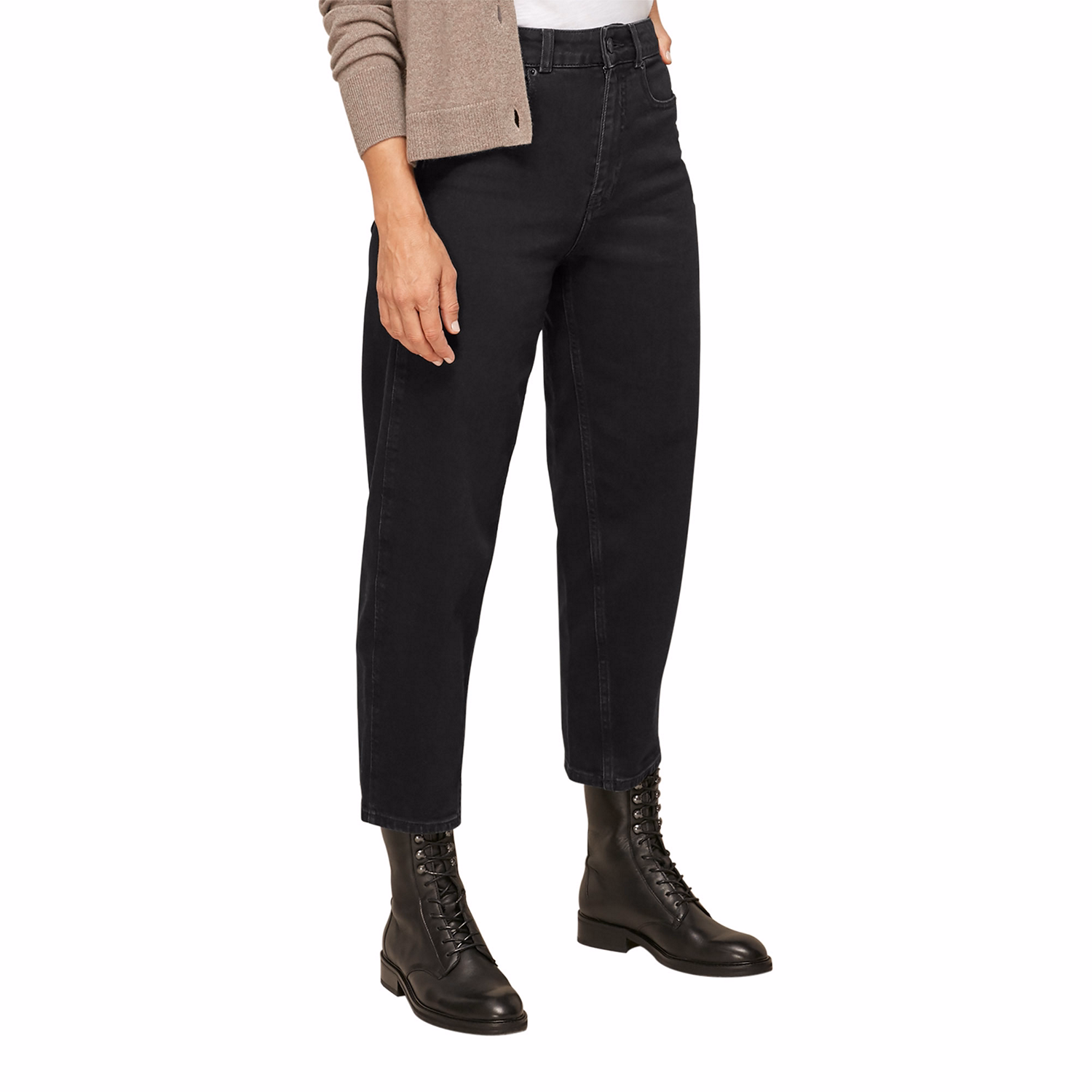 Organic High Waist Barrel Jean