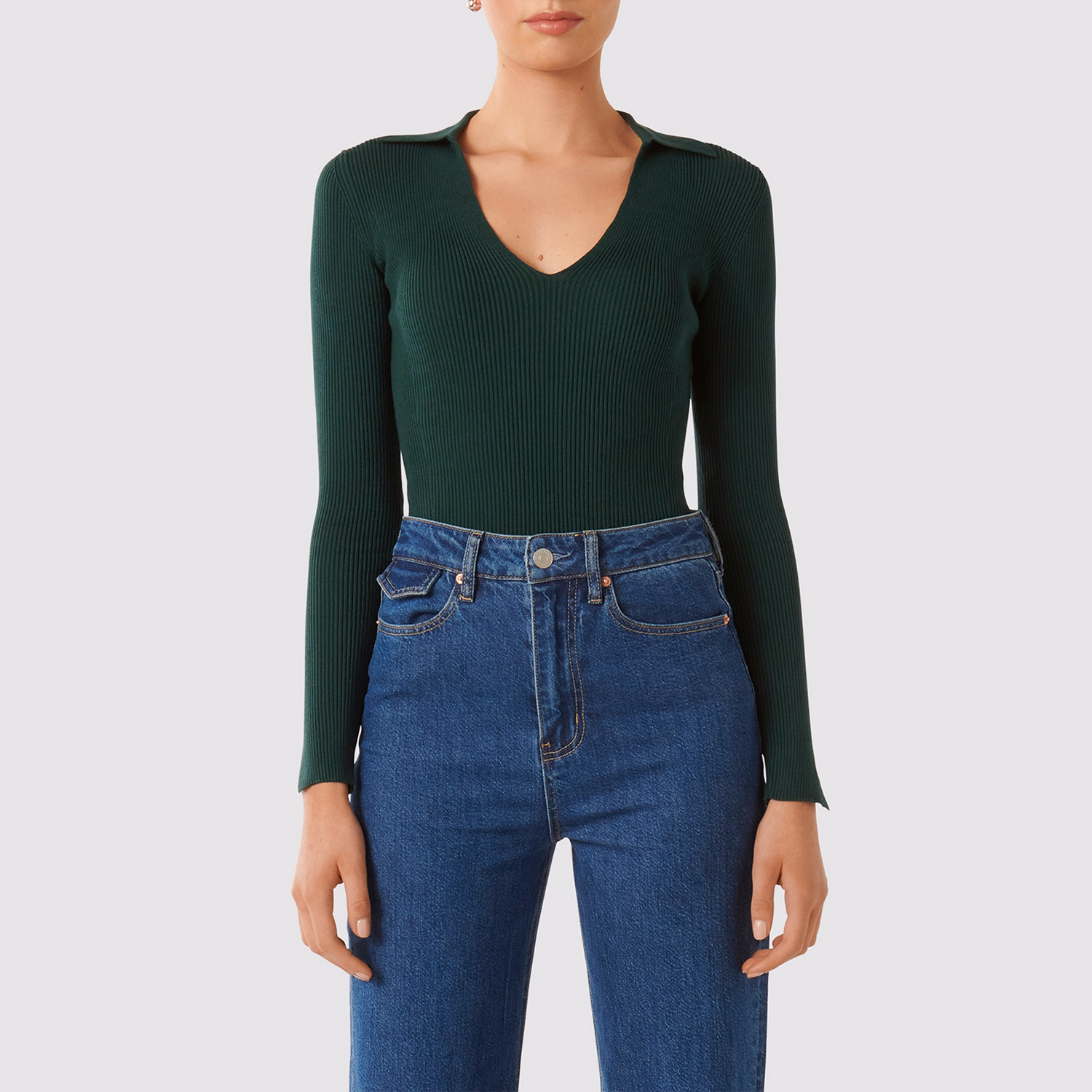Selena Collar Knit Top