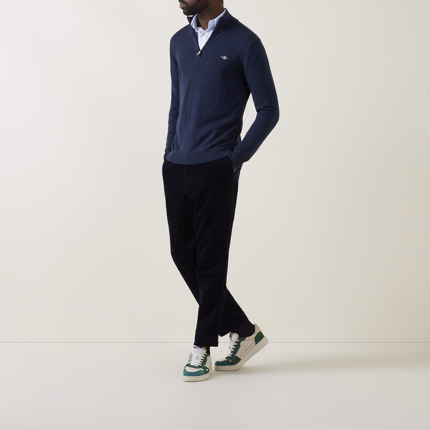 Logo Half-Zip Sweater