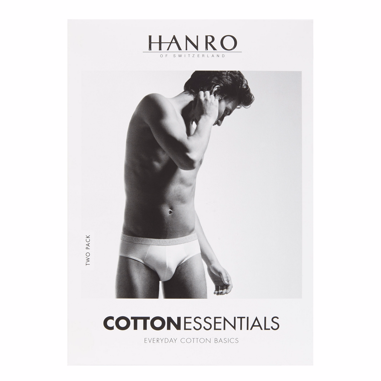 Two-Pack Cotton Essentials Briefs White