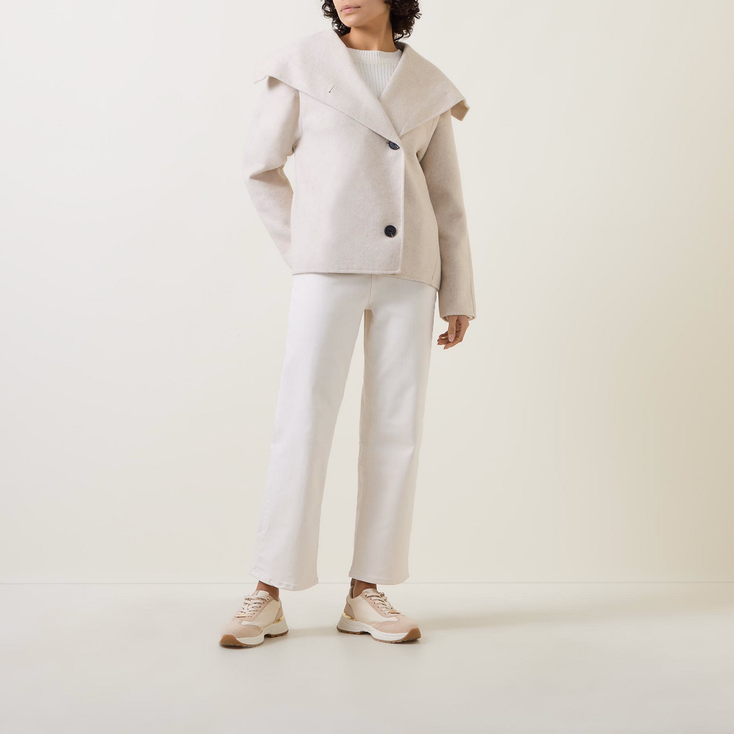 Tiara Button-Up Peacoat