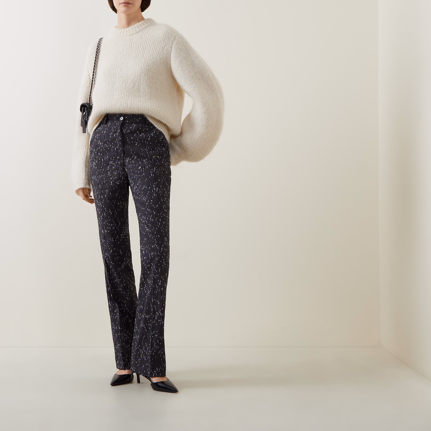 Tatawa2 Fleck Straight Leg Trousers