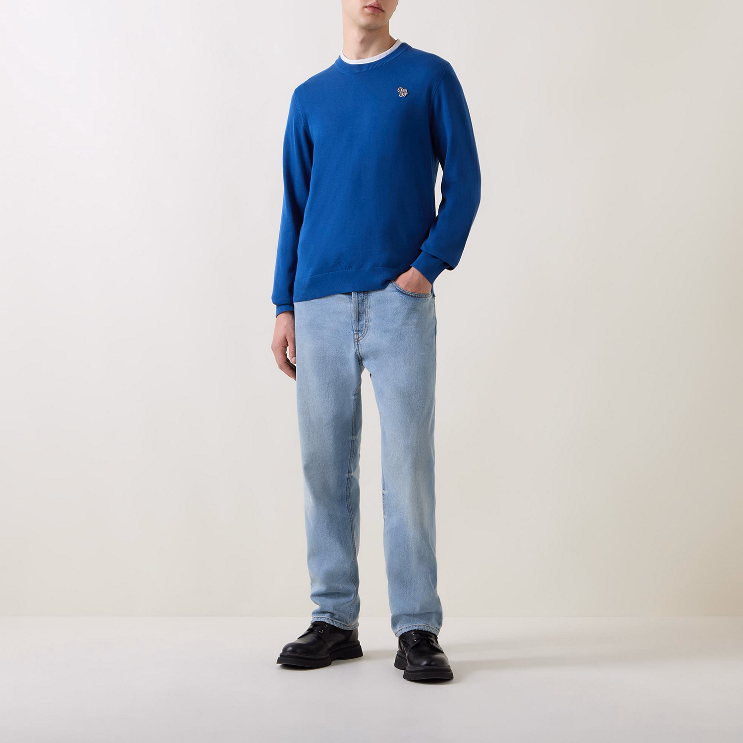 Zebra Logo Crew Neck Sweater