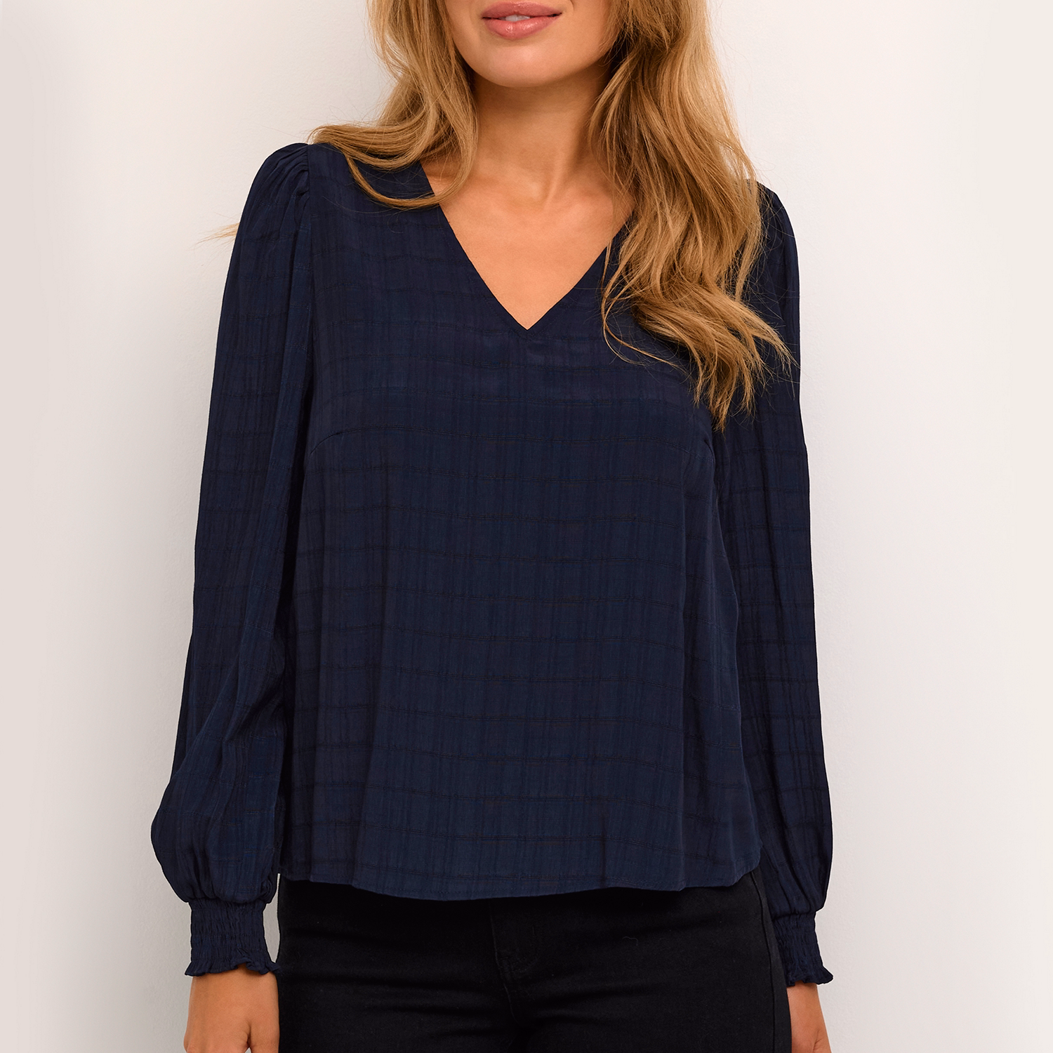 Lissa Shadow Check Blouse