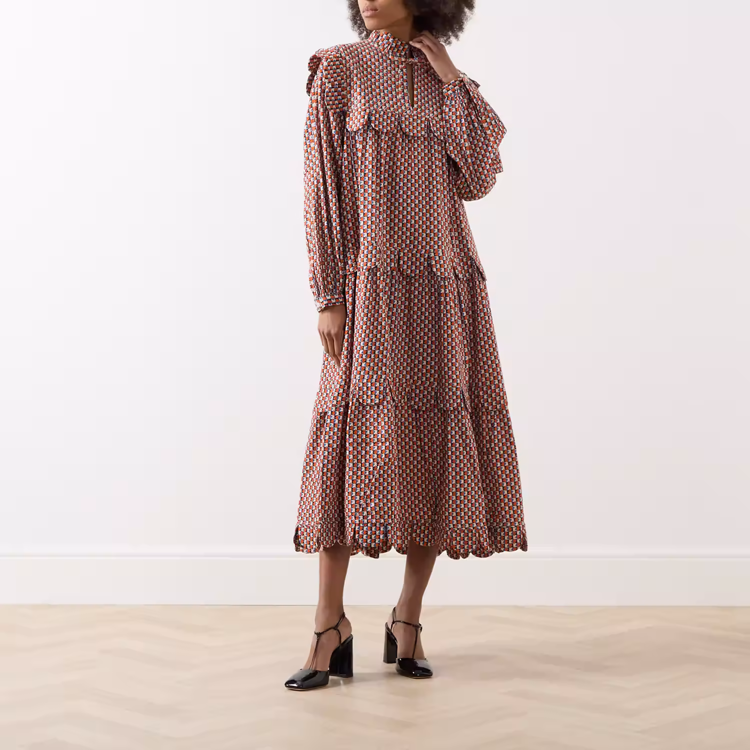 Loan Printed Flared Dress