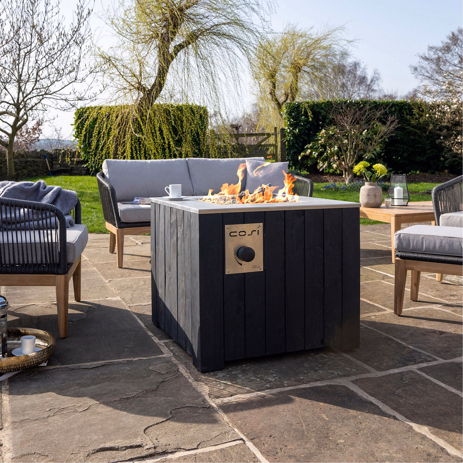 Cosicube 70 Fire Pit Black