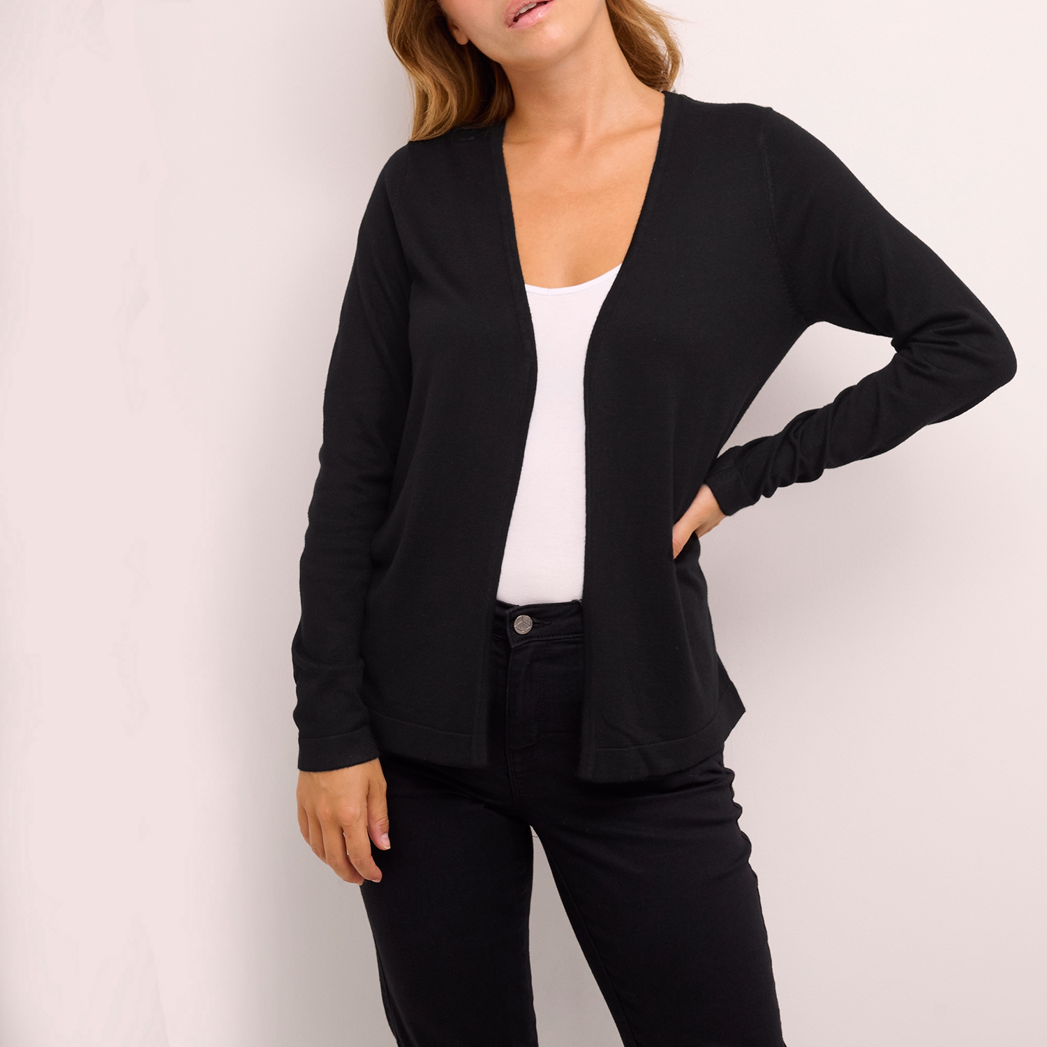 Fenia Open Front Cardigan