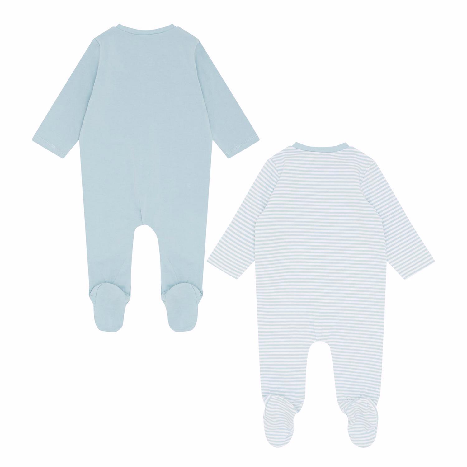 Two-Piece Car Embroidery Babygrow Set