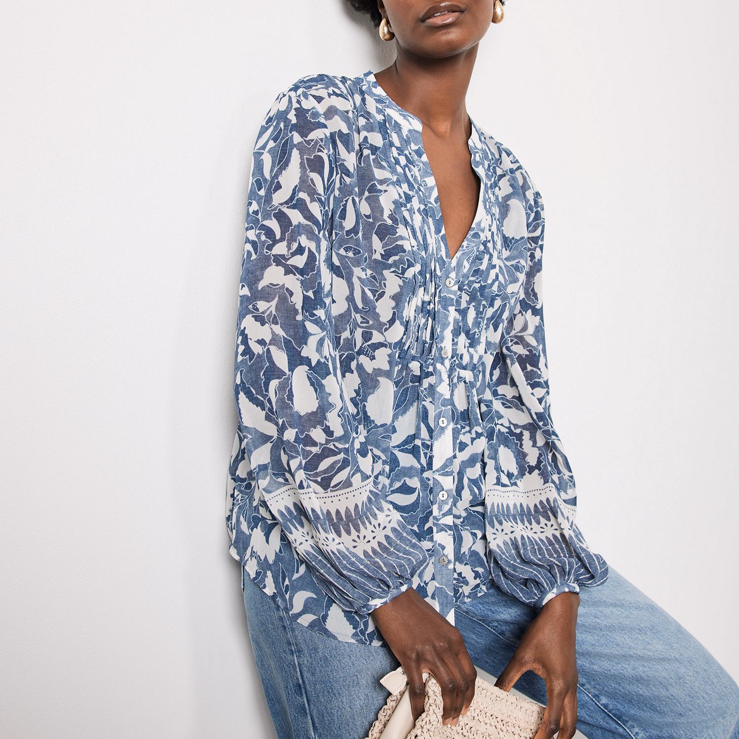 Printed Chiffon Blouse