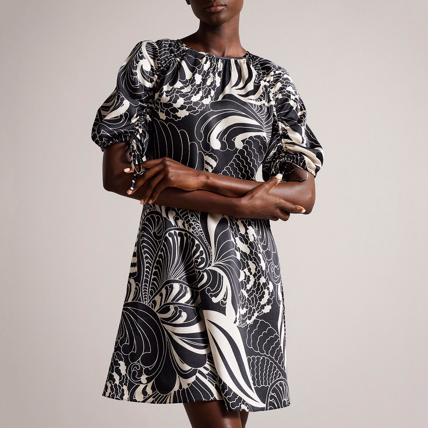 Faridda Printed Mini Dress