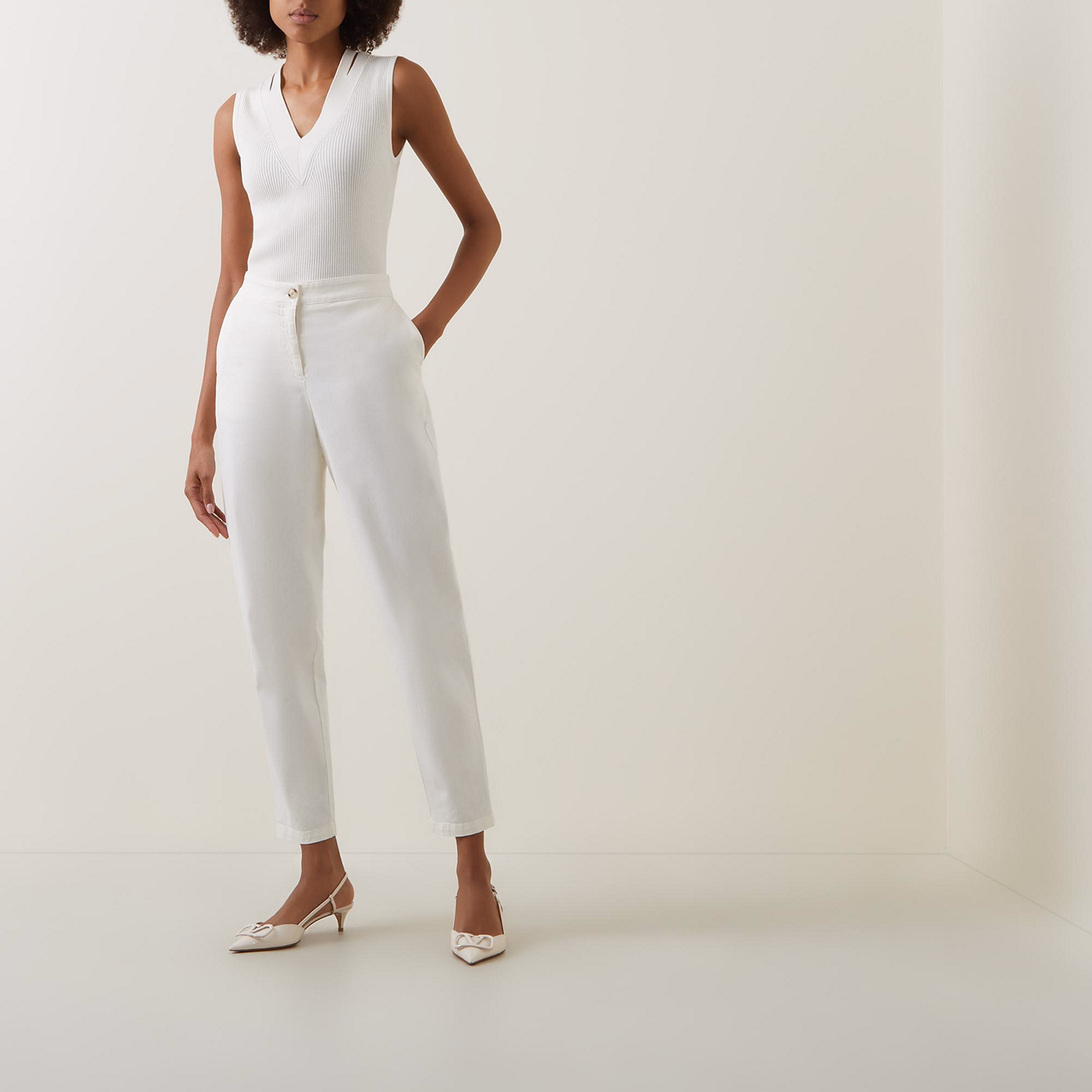 Tolinda High-Rise Slim Leg Trousers